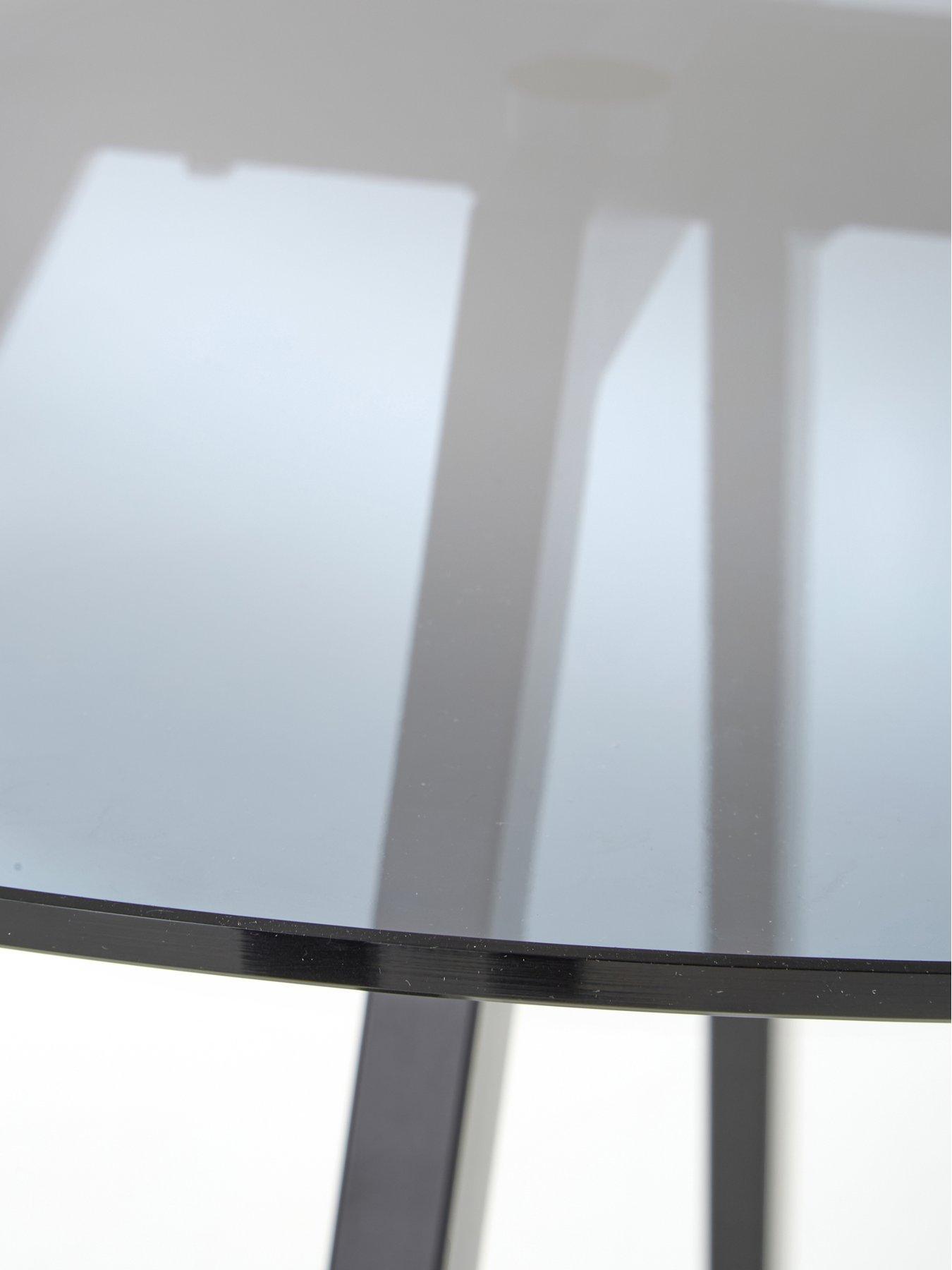  image of very-home-marlow-110nbspcm-blacknbspround-dining-table-4-marlownbspcreamnbspboucle-chairs