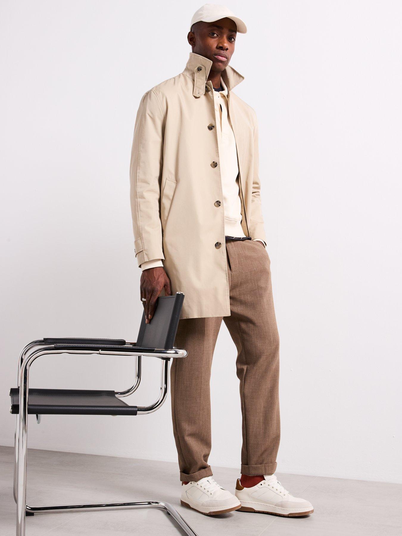Mango Chayton Smart Trench Coat Cream Littlewoods