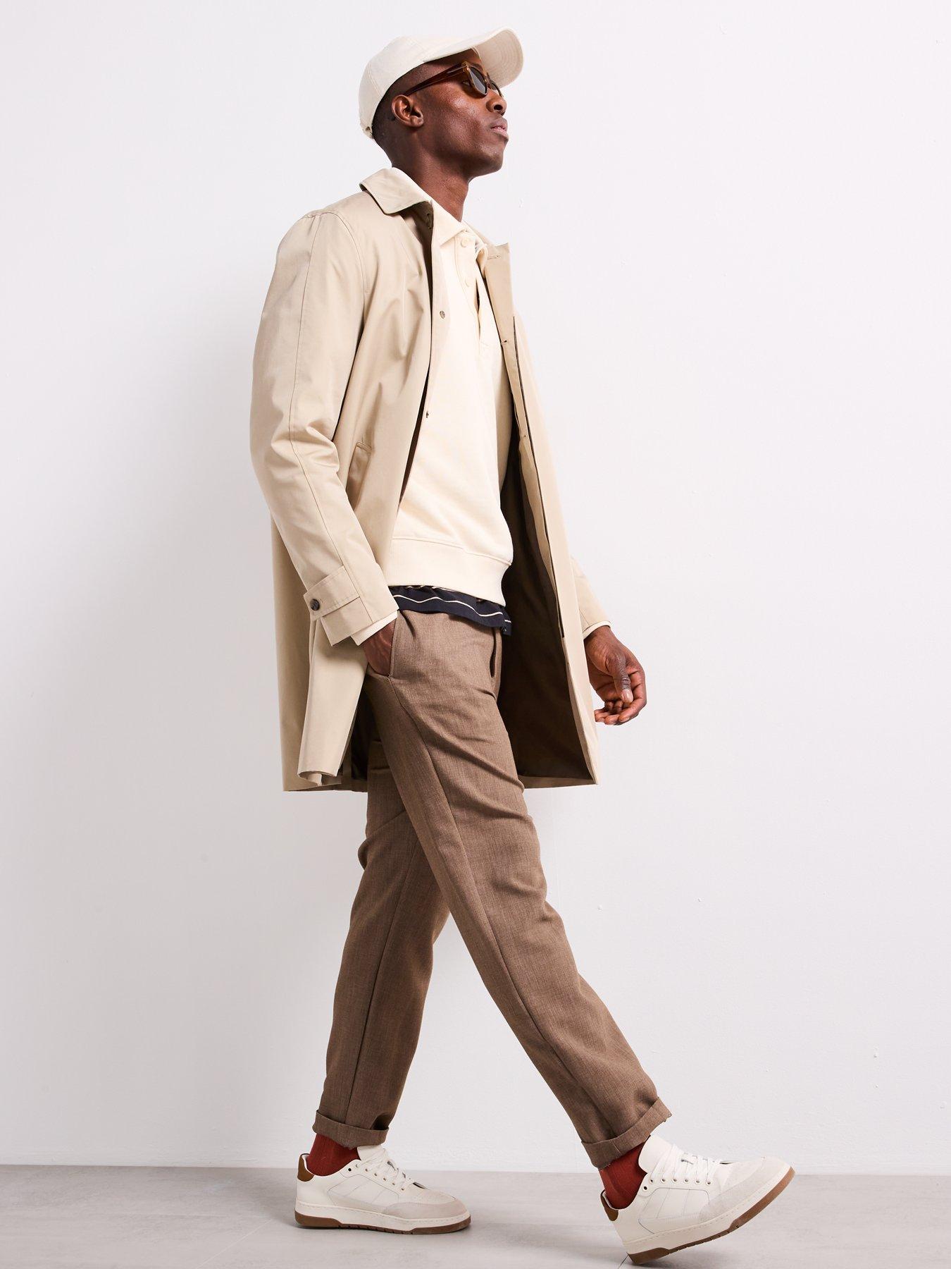  image of mango-chayton-smart-trench-coat-cream