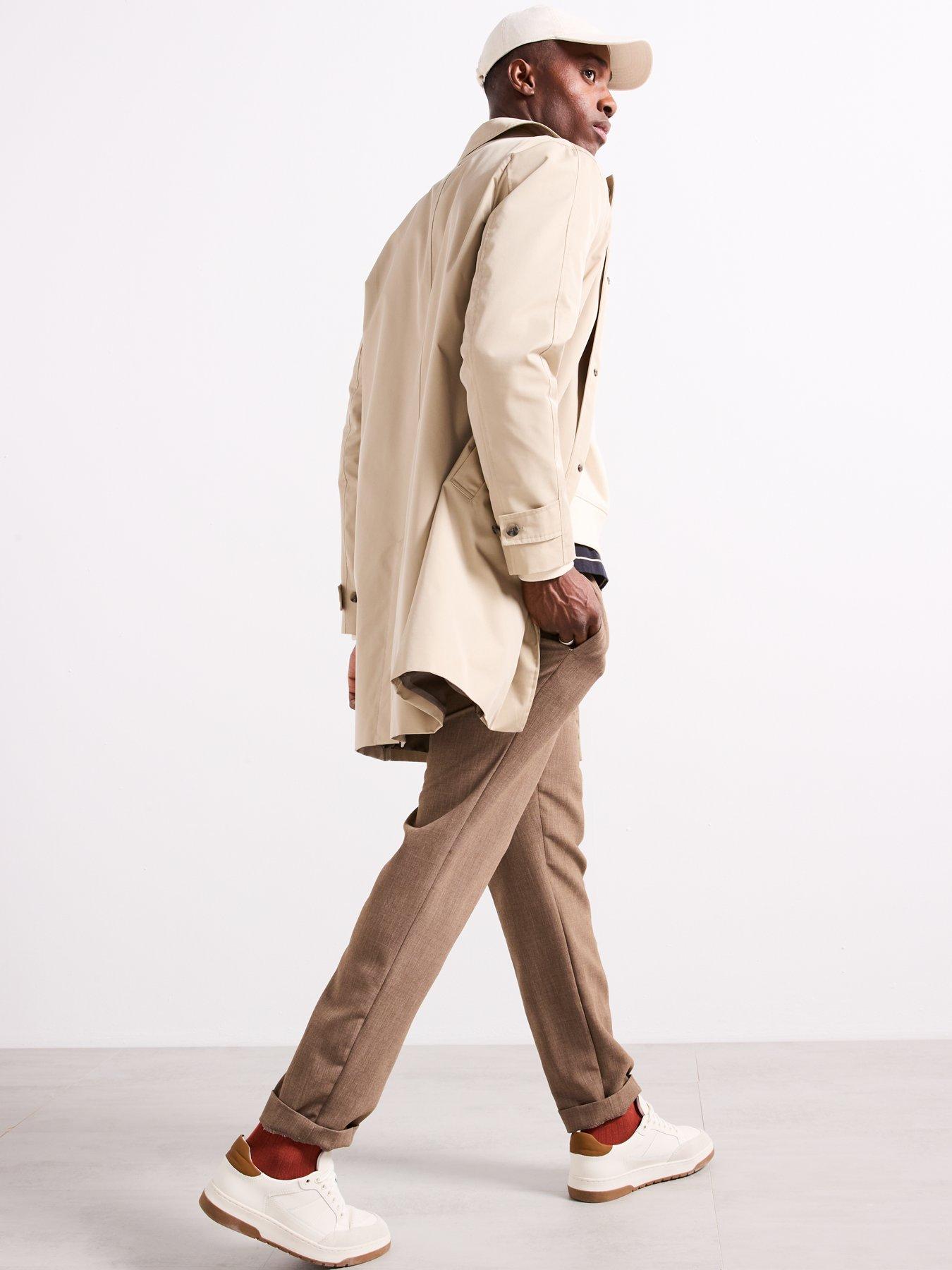  image of mango-chayton-smart-trench-coat-cream