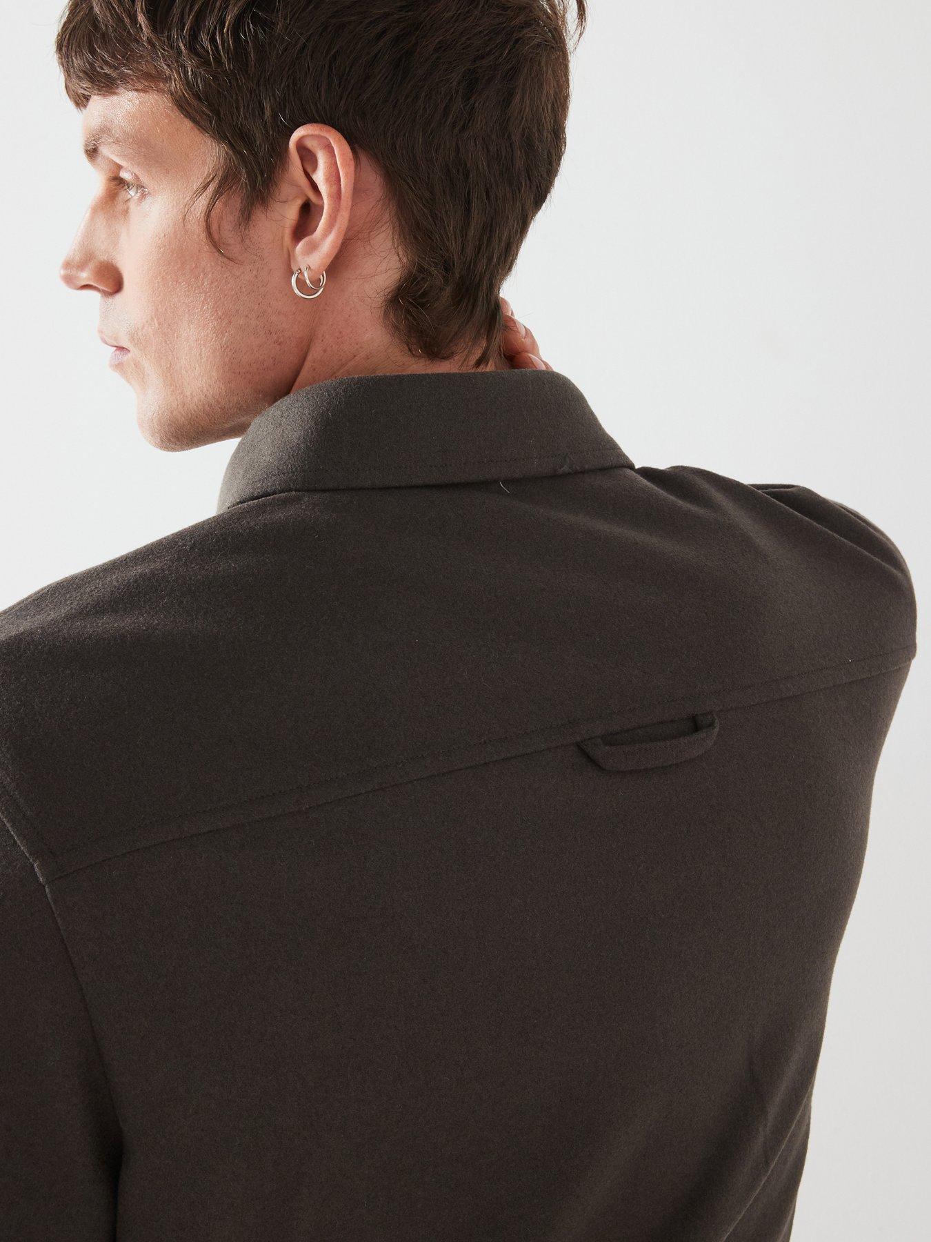 Image 4 of 6 of Mango Harvard Long Sleeved Smart Fit Shirt - Khaki