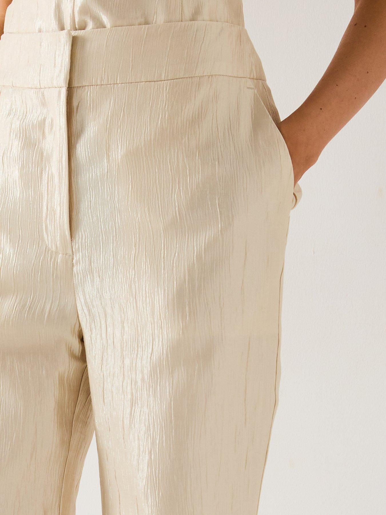 Image 4 of 6 of V by Very Metallic Kick Flare Trouser - Metallic