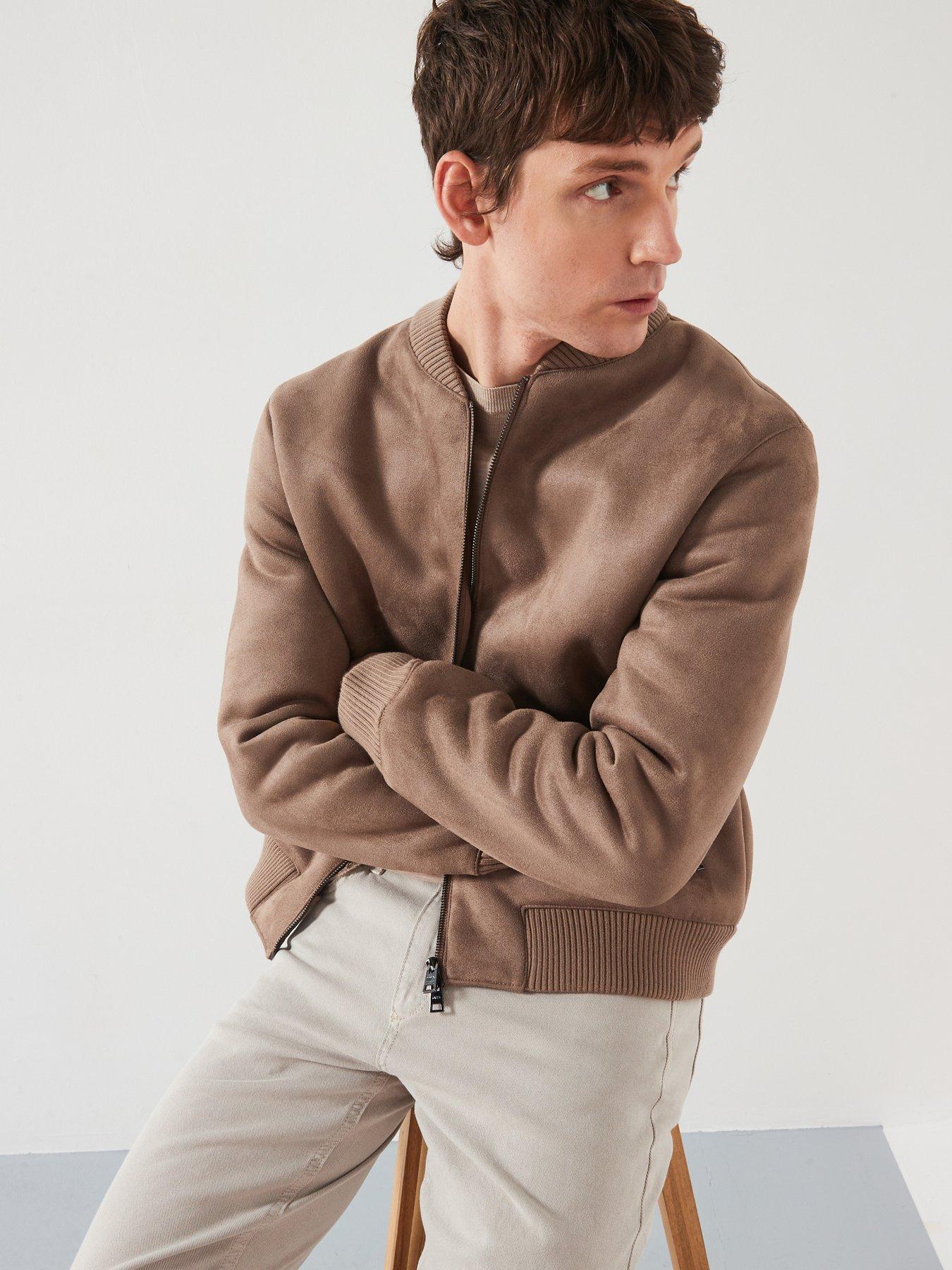  image of mango-anil-smart-fit-bomber-jacketnbsp--brown
