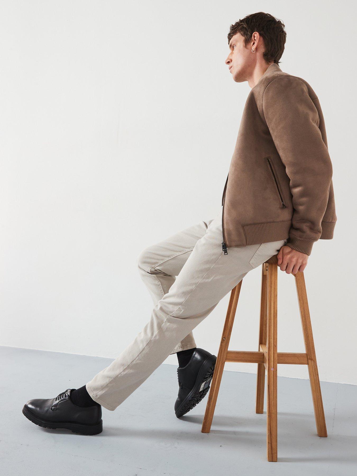  image of mango-anil-smart-fit-bomber-jacketnbsp--brown