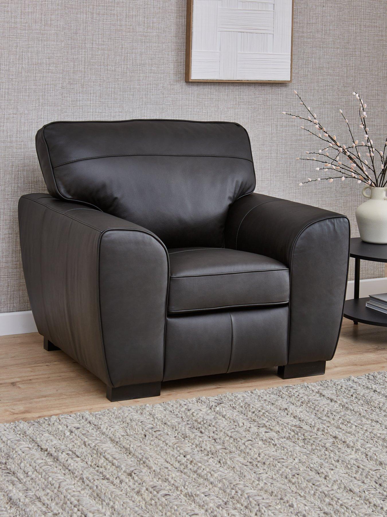 The Very Collection Sona Italian Leather Armchair - FSC® Certified