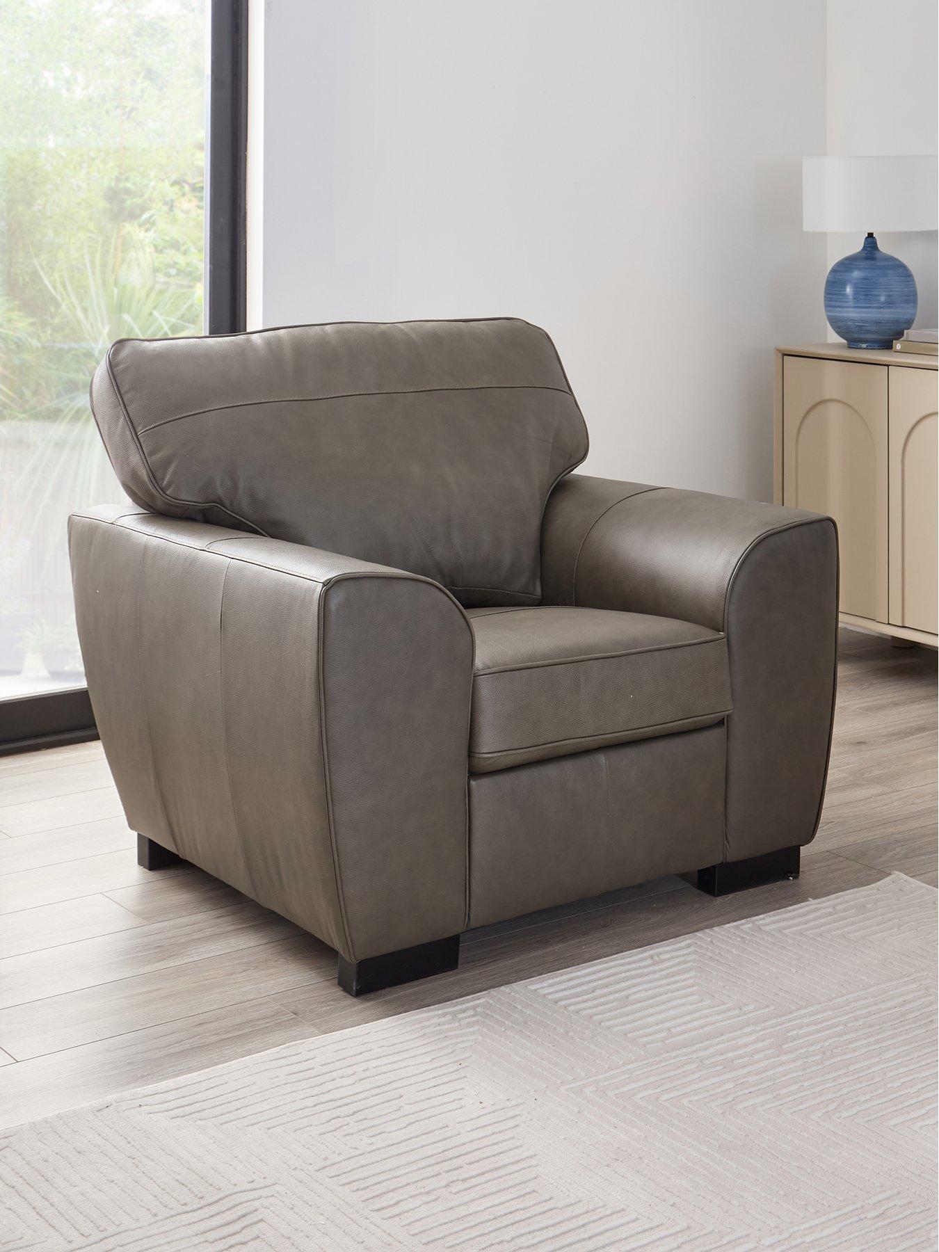 The Very Collection Sona Italian Leather Armchair - FSC® Certified