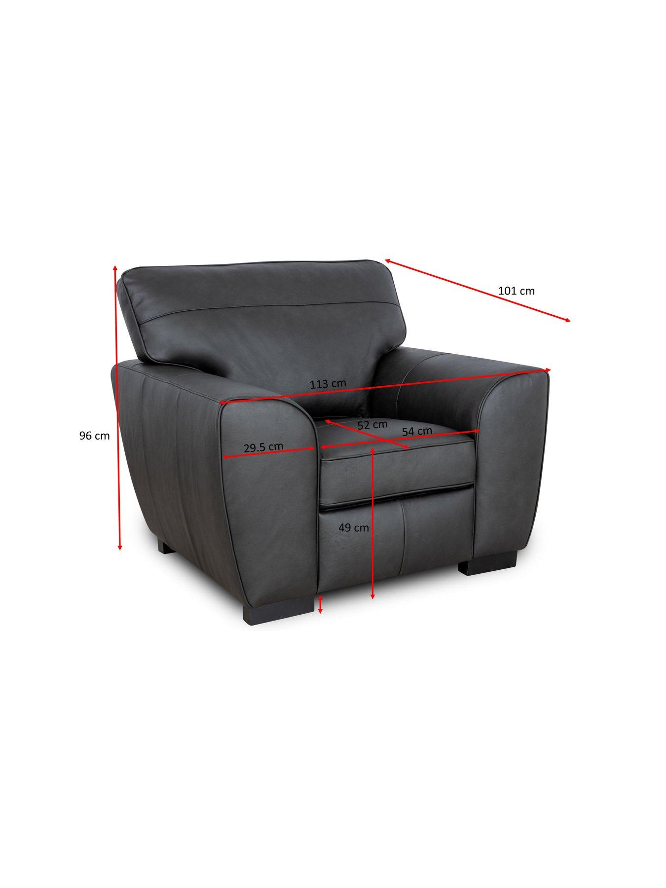 Image 6 of 6 of The Very Collection Sona Italian Leather Armchair - FSC&reg; Certified