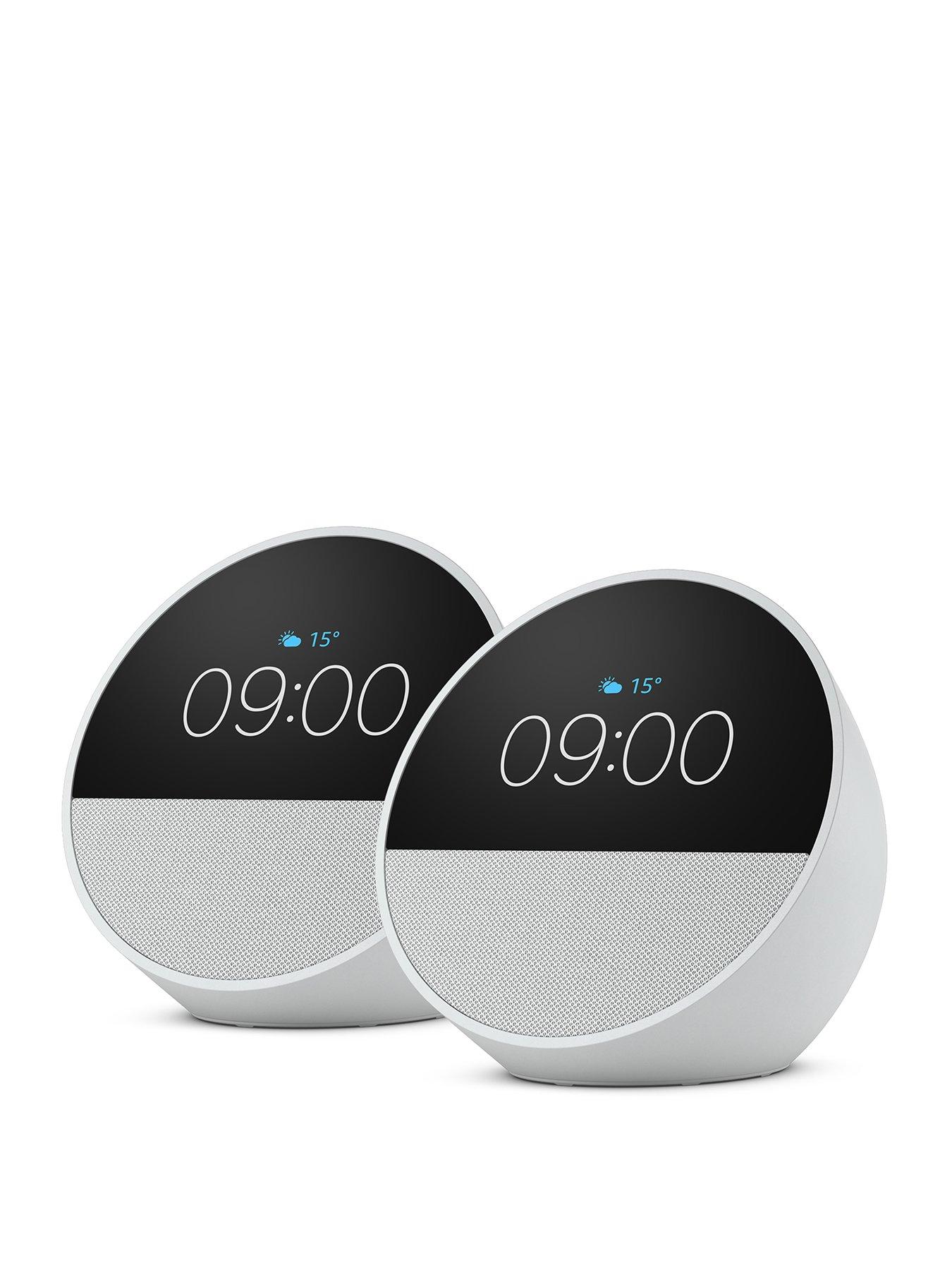 undefined Echo Spot Alarm Clock with Alexa - 2 Pack, White