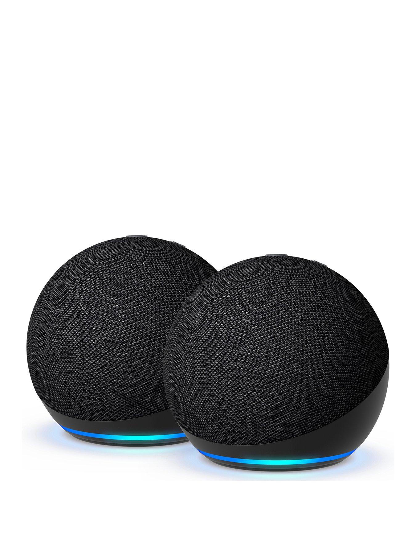 Amazon Echo Dot (5th Generation) Smart Speaker - 2 Pack, Black