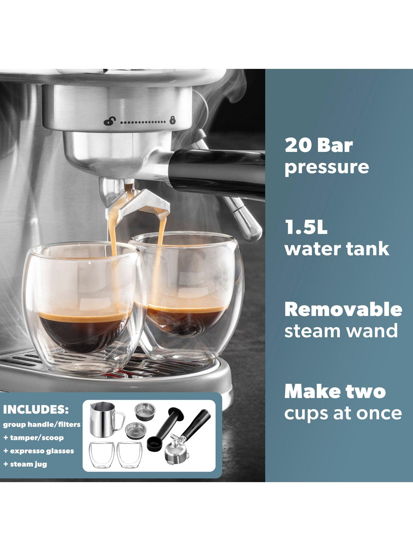  image of daewoo-20-barnbspdigitalnbspcompact-espresso-coffee-maker