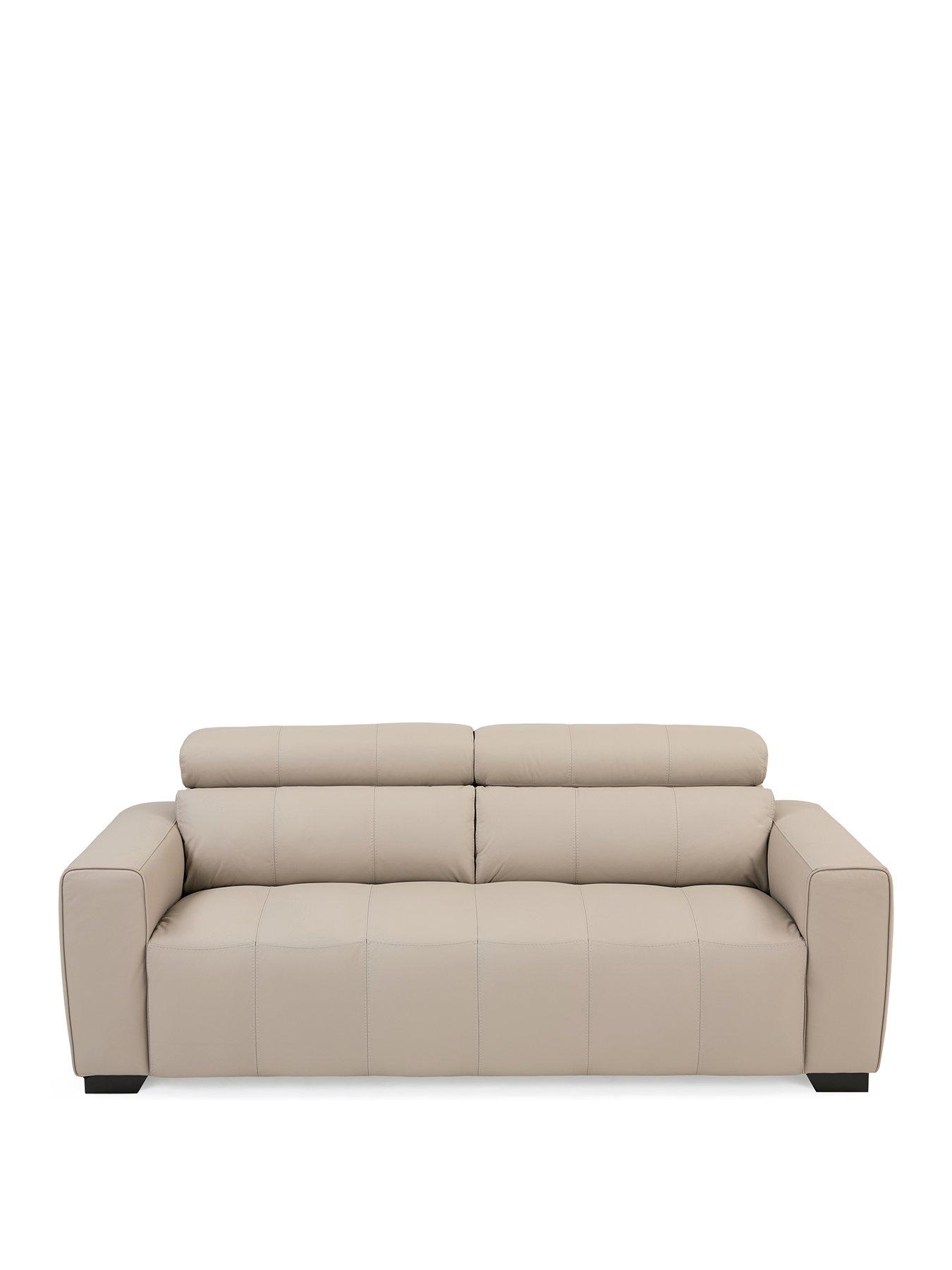 stillFront image of very-home-cannes-3-seater-leather-sofa