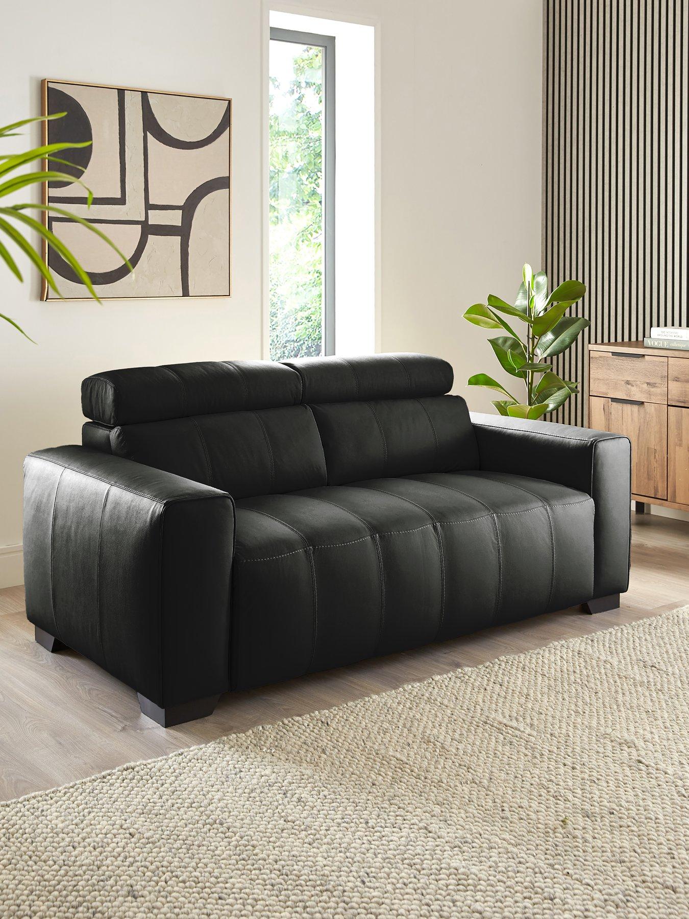 The Very Collection Cannes Italian Leather 2 Seater Sofa - FSC® Certified