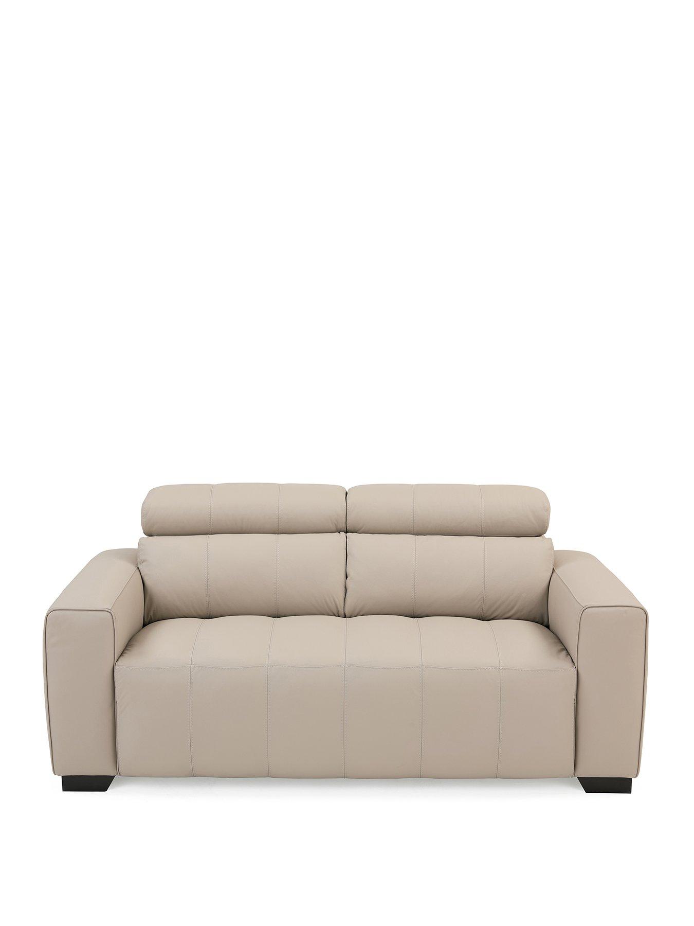 stillFront image of very-home-cannes-italian-leather-2-seater-sofa