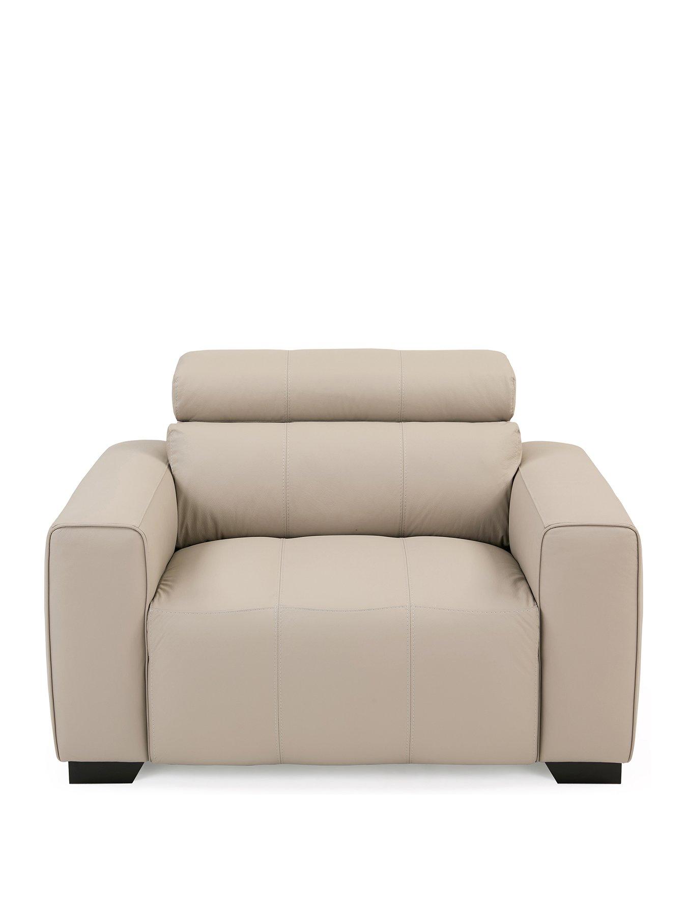 Image 2 of 7 of The Very Collection Cannes Italian Leather Armchair - FSC&reg; Certified
