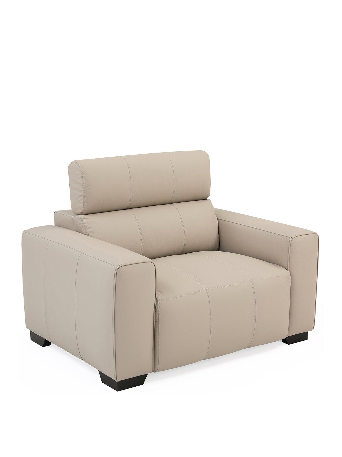 Image 3 of 7 of The Very Collection Cannes Italian Leather Armchair - FSC&reg; Certified