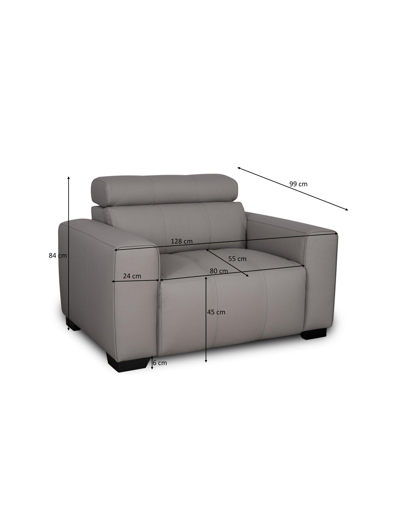 Image 7 of 7 of The Very Collection Cannes Italian Leather Armchair - FSC&reg; Certified