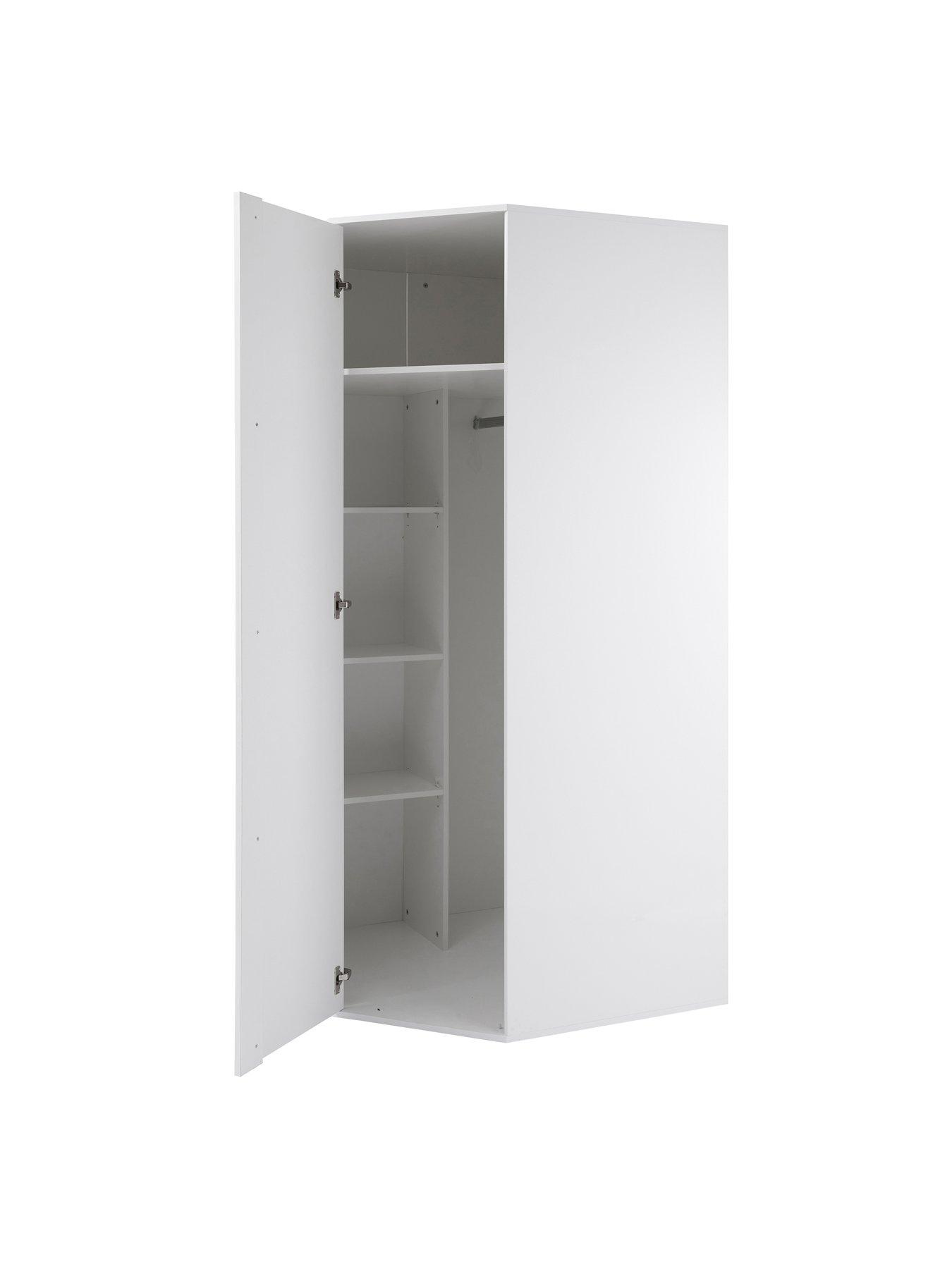 Image 3 of 6 of The Very Collection Layton Gloss Corner Wardrobe - White &nbsp;- FSC&reg; Certified