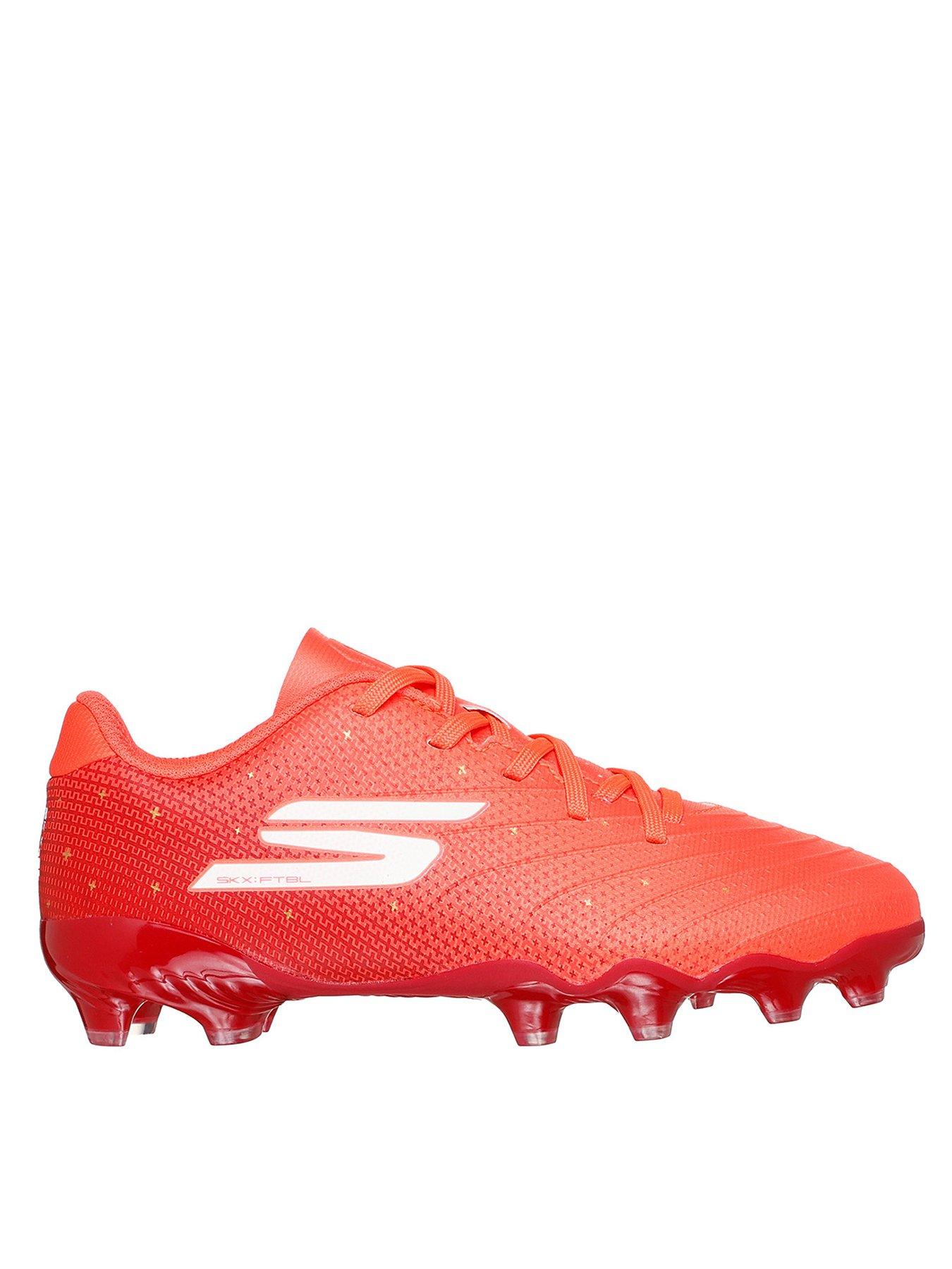 front image of skechers-toddler-skx_01-harry-kane-firm-ground-football-boots--coral-red