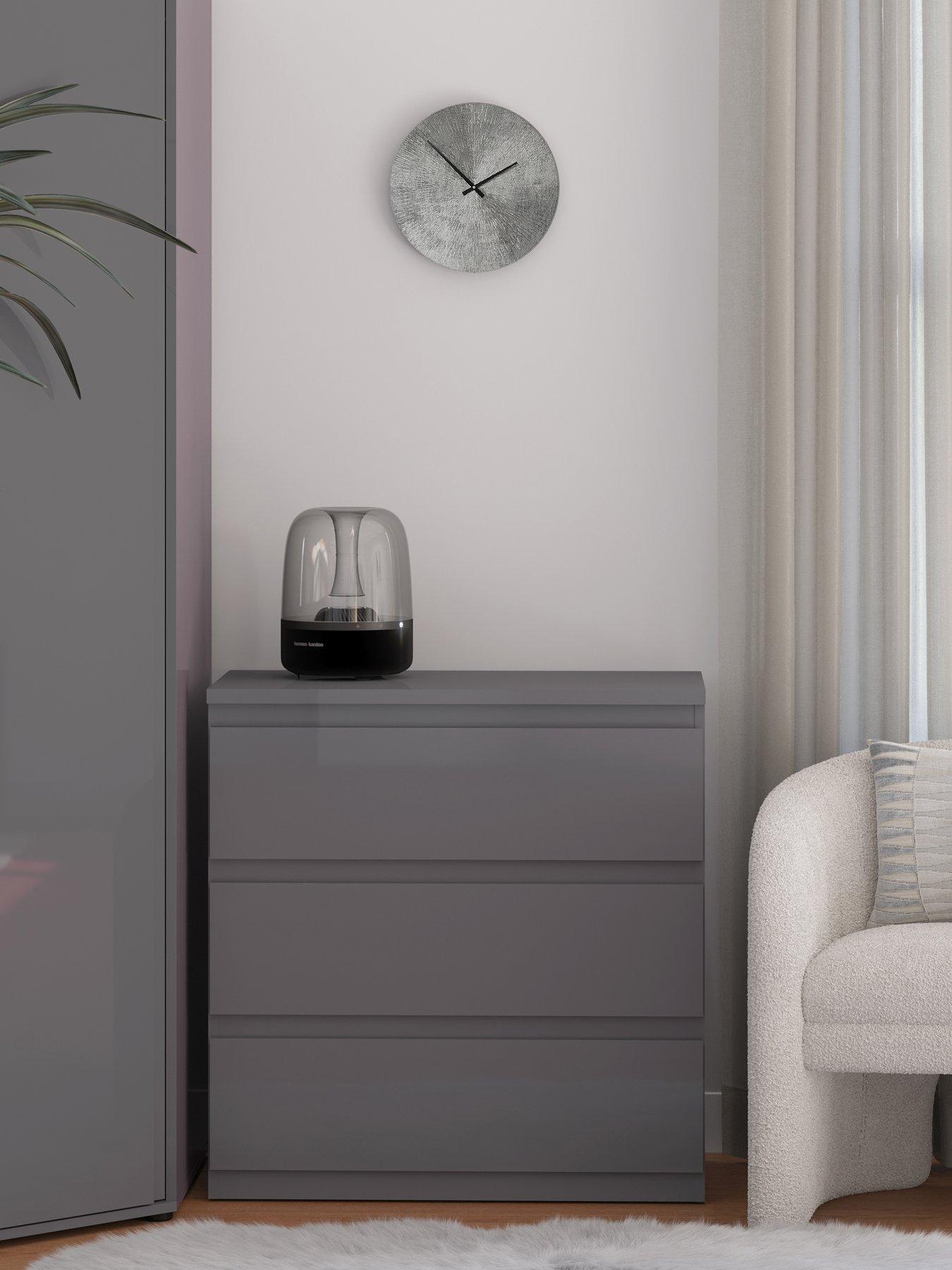 very-home-layton-gloss-3-drawer-chest-grey-fscreg-certified