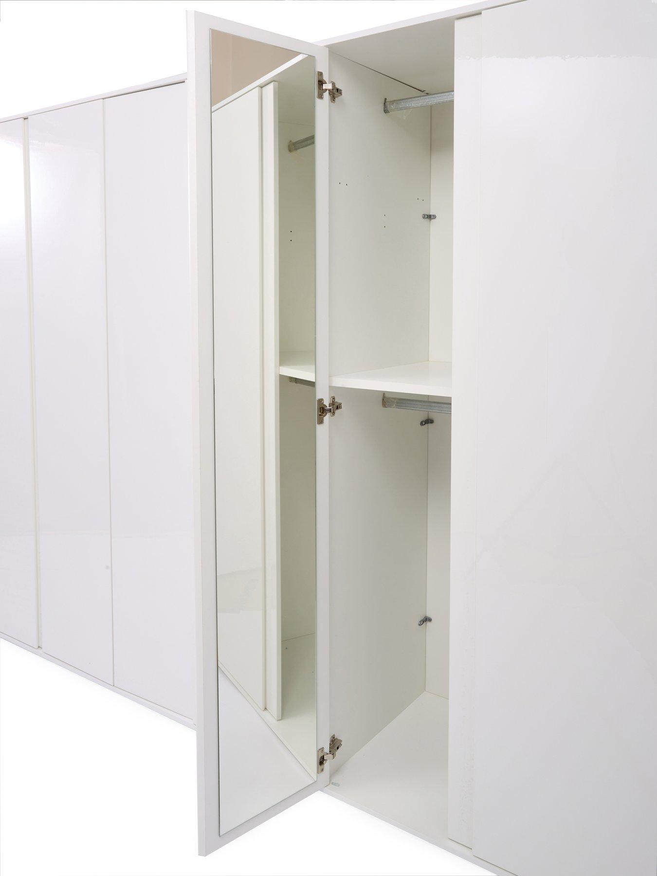  image of very-home-layton-gloss-6-door-wardrobe-white-nbsp--fscreg-certified