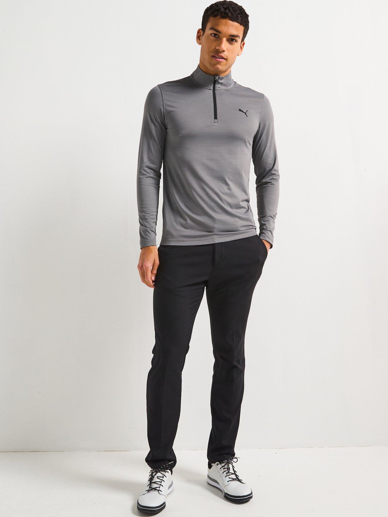  image of puma-mens-golf-icon-20-14-zip--grey