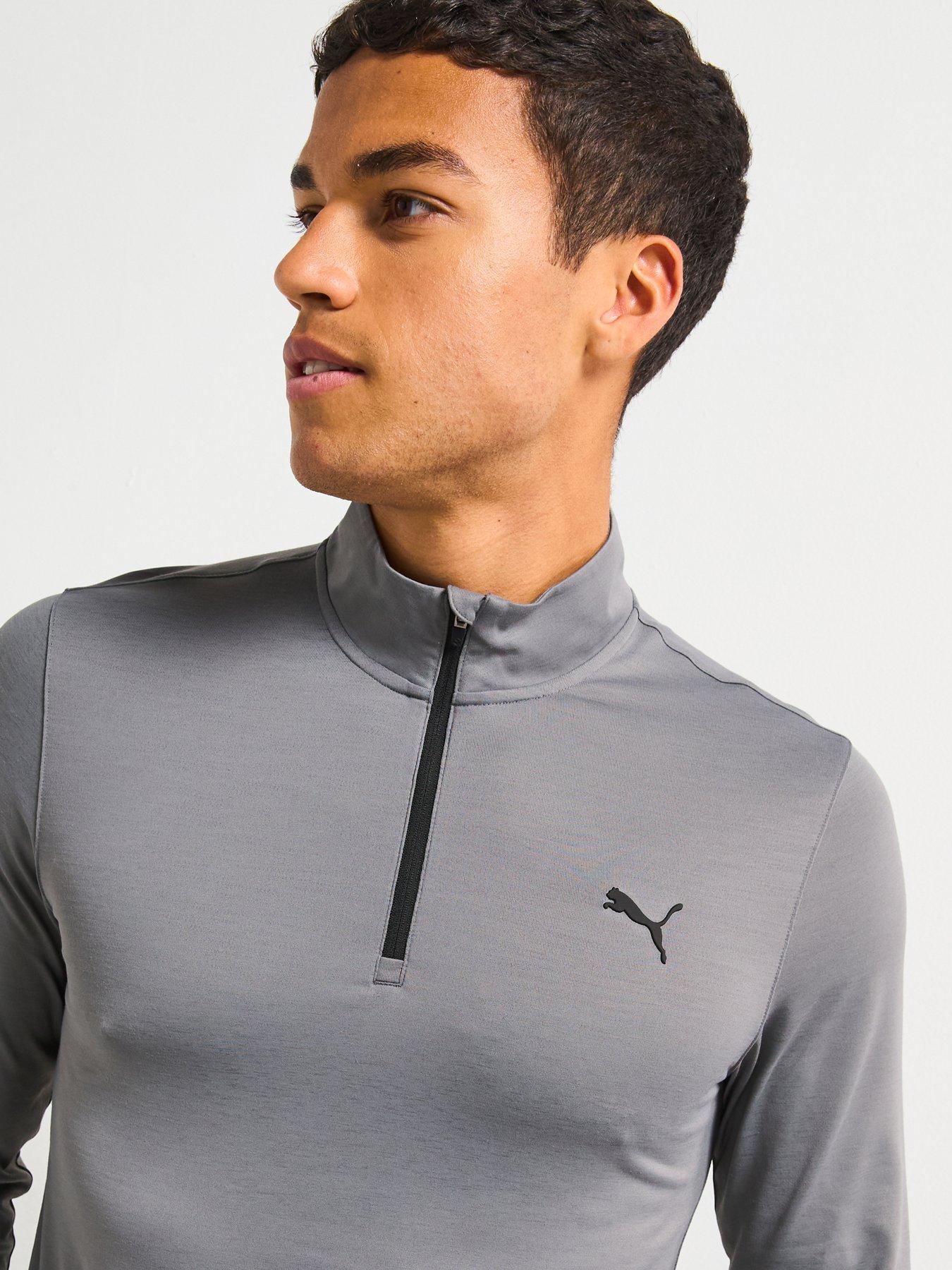  image of puma-mens-golf-icon-20-14-zip--grey