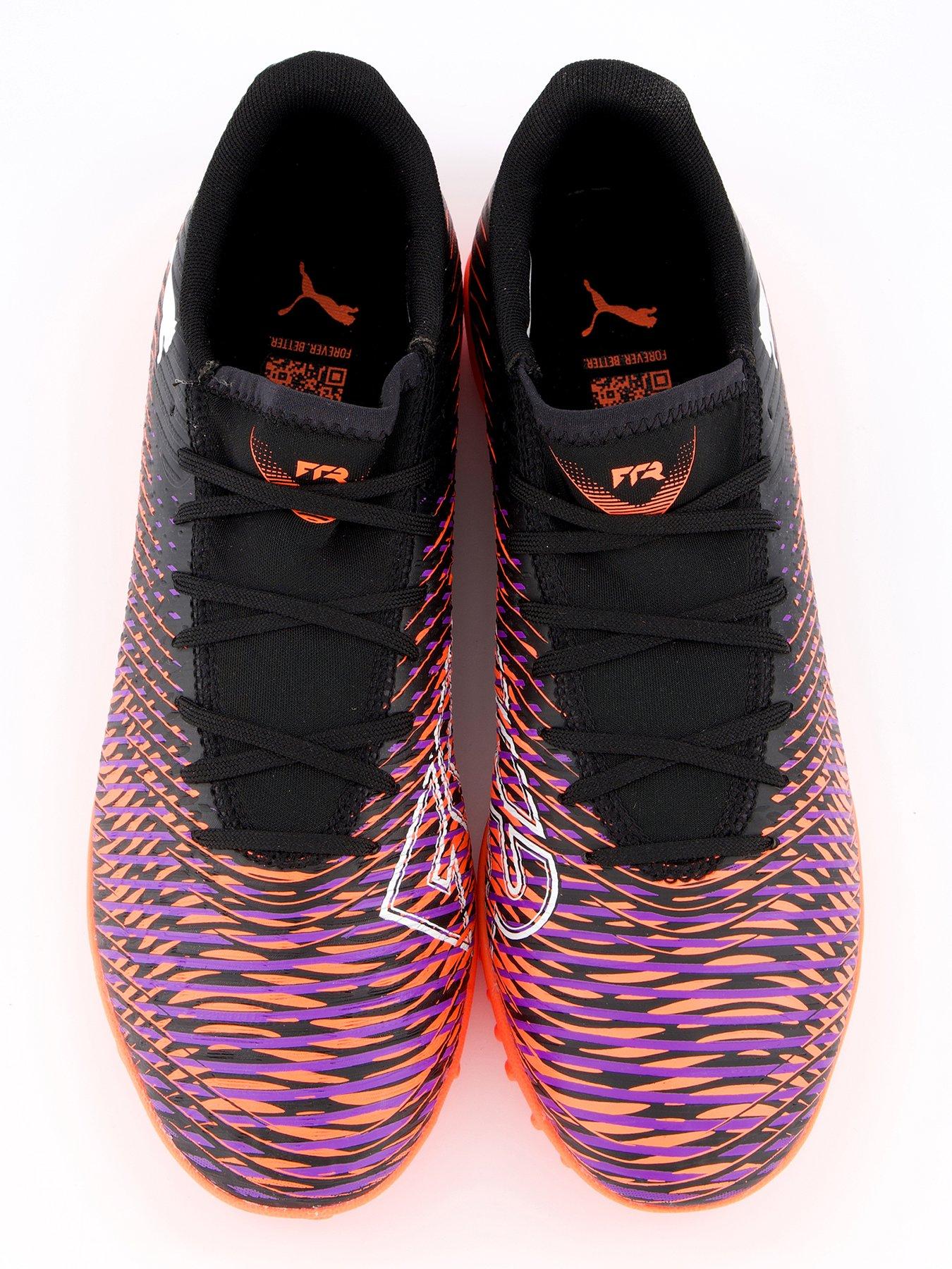  image of puma-mens-future-8-play-asteo-turf-football-boot-blackpurple-black