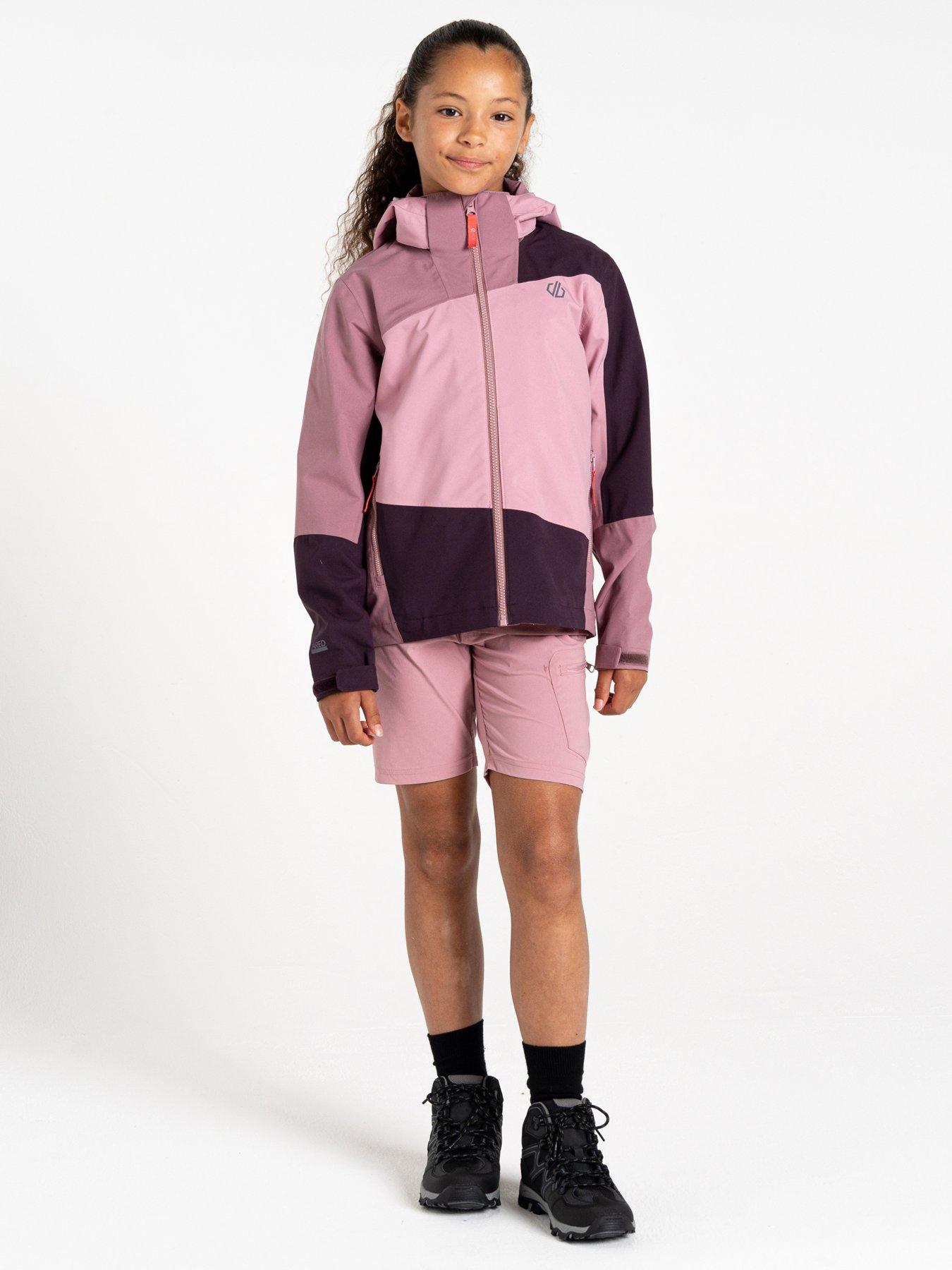 Image 3 of 6 of Dare 2b Kids Explore II Waterproof Shell Jacket - Pink