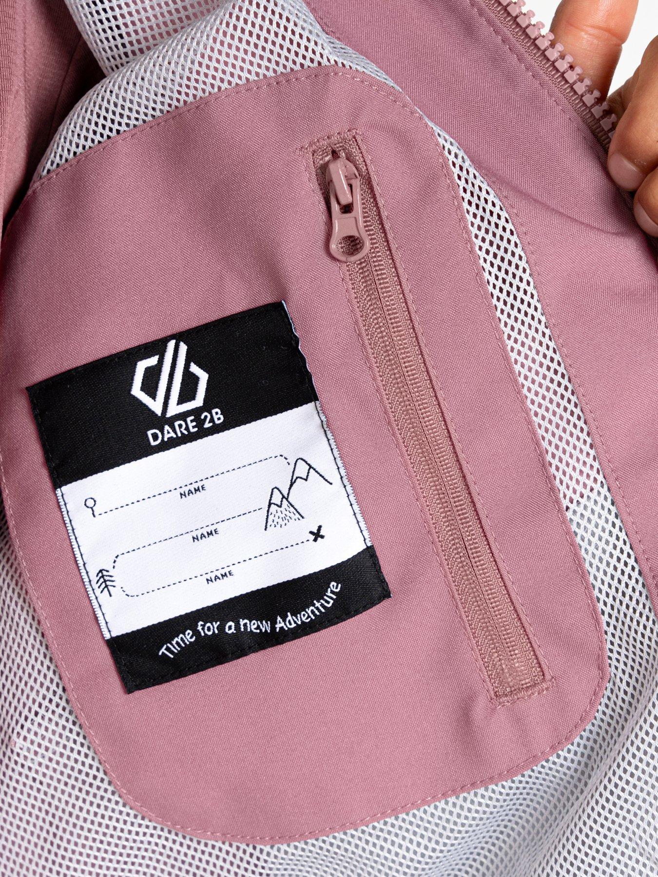 Image 4 of 6 of Dare 2b Kids Explore II Waterproof Shell Jacket - Pink