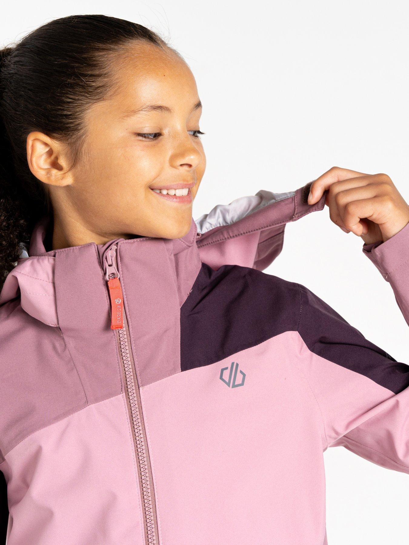 Image 6 of 6 of Dare 2b Kids Explore II Waterproof Shell Jacket - Pink
