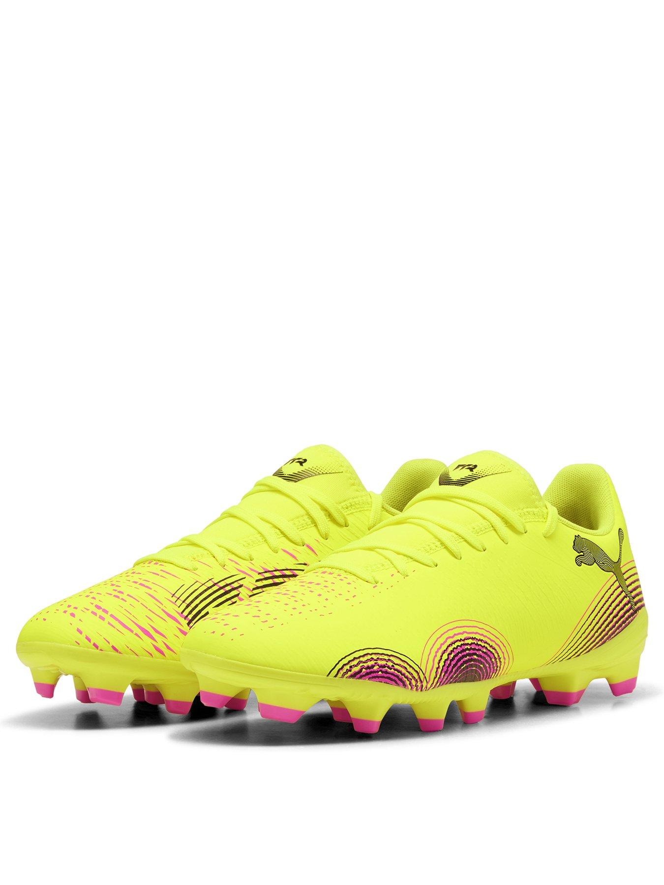 stillFront image of puma-womens-future-8-play-firm-ground-football-boots-yellow