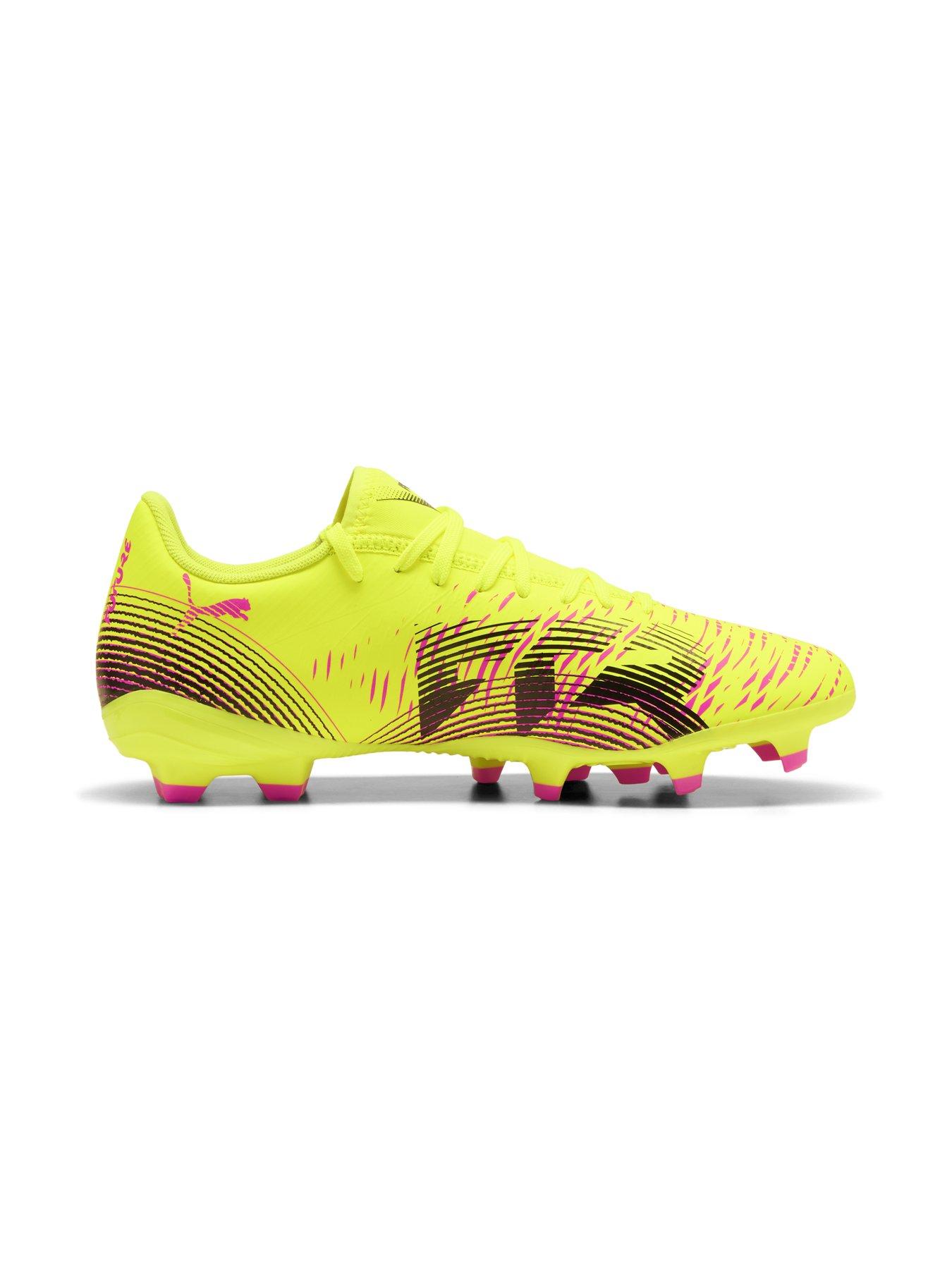  image of puma-womens-future-8-play-firm-ground-football-boots-yellow