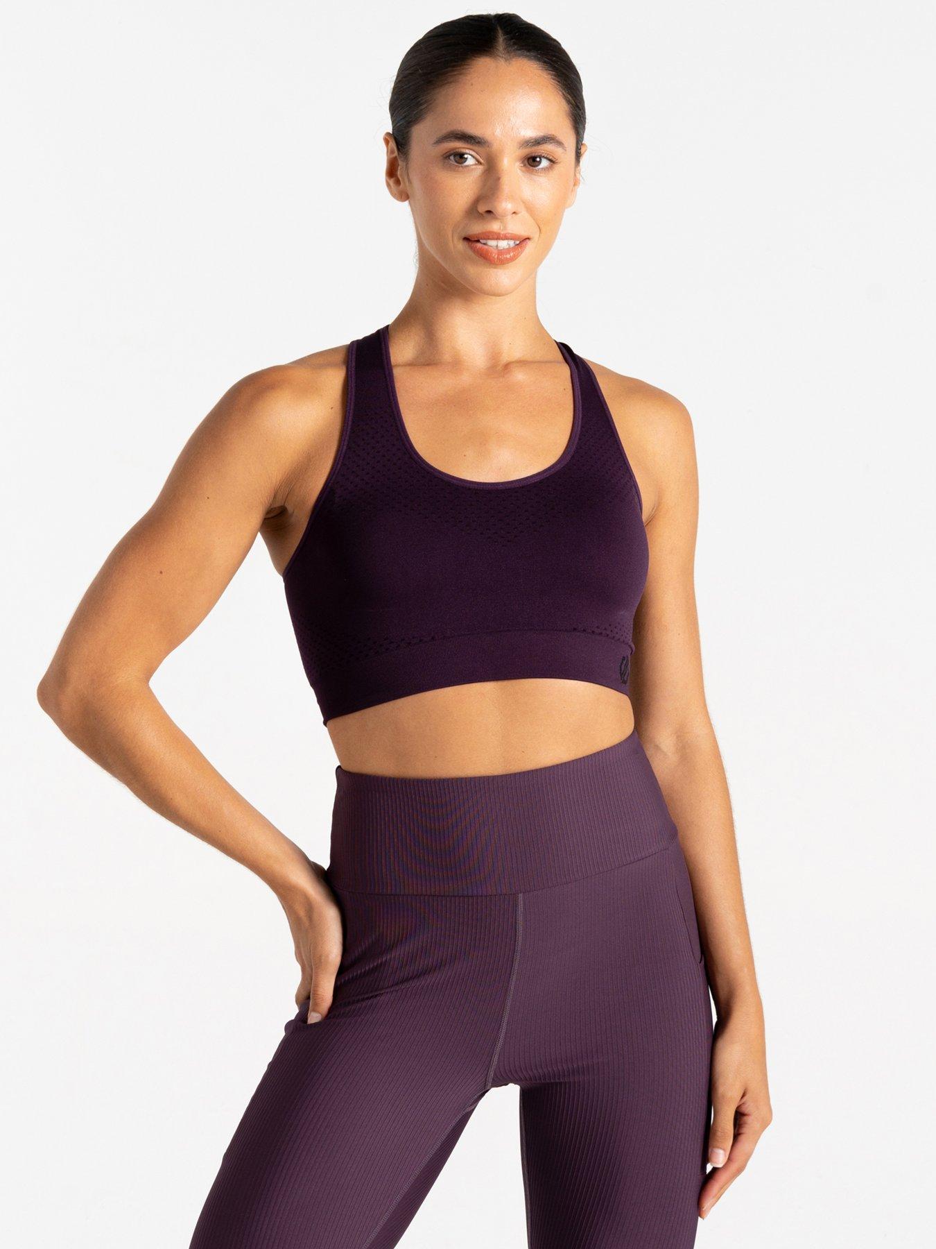  image of regatta-womens-dont-sweat-it-ii-sports-bra--purple