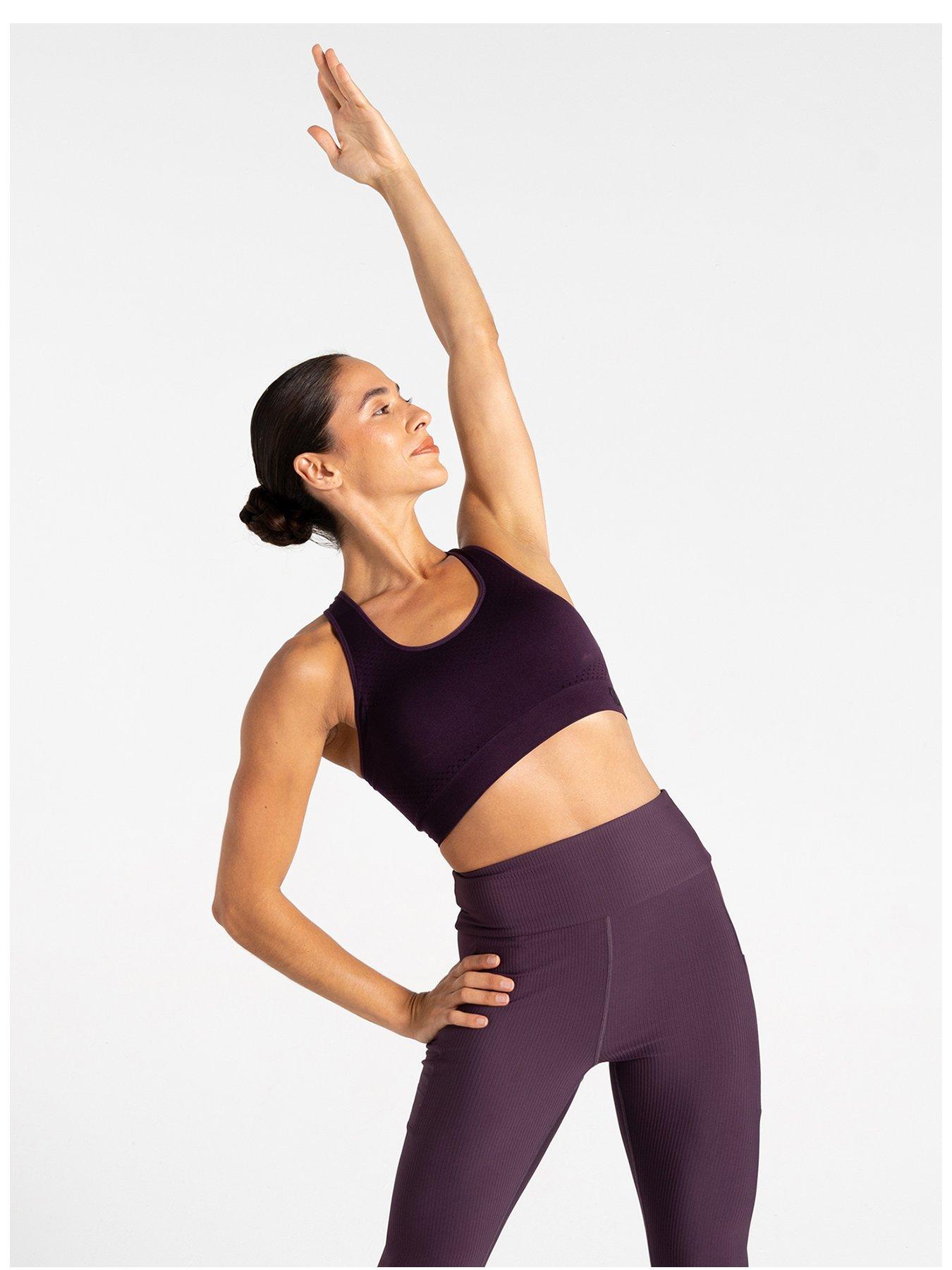  image of regatta-womens-dont-sweat-it-ii-sports-bra--purple