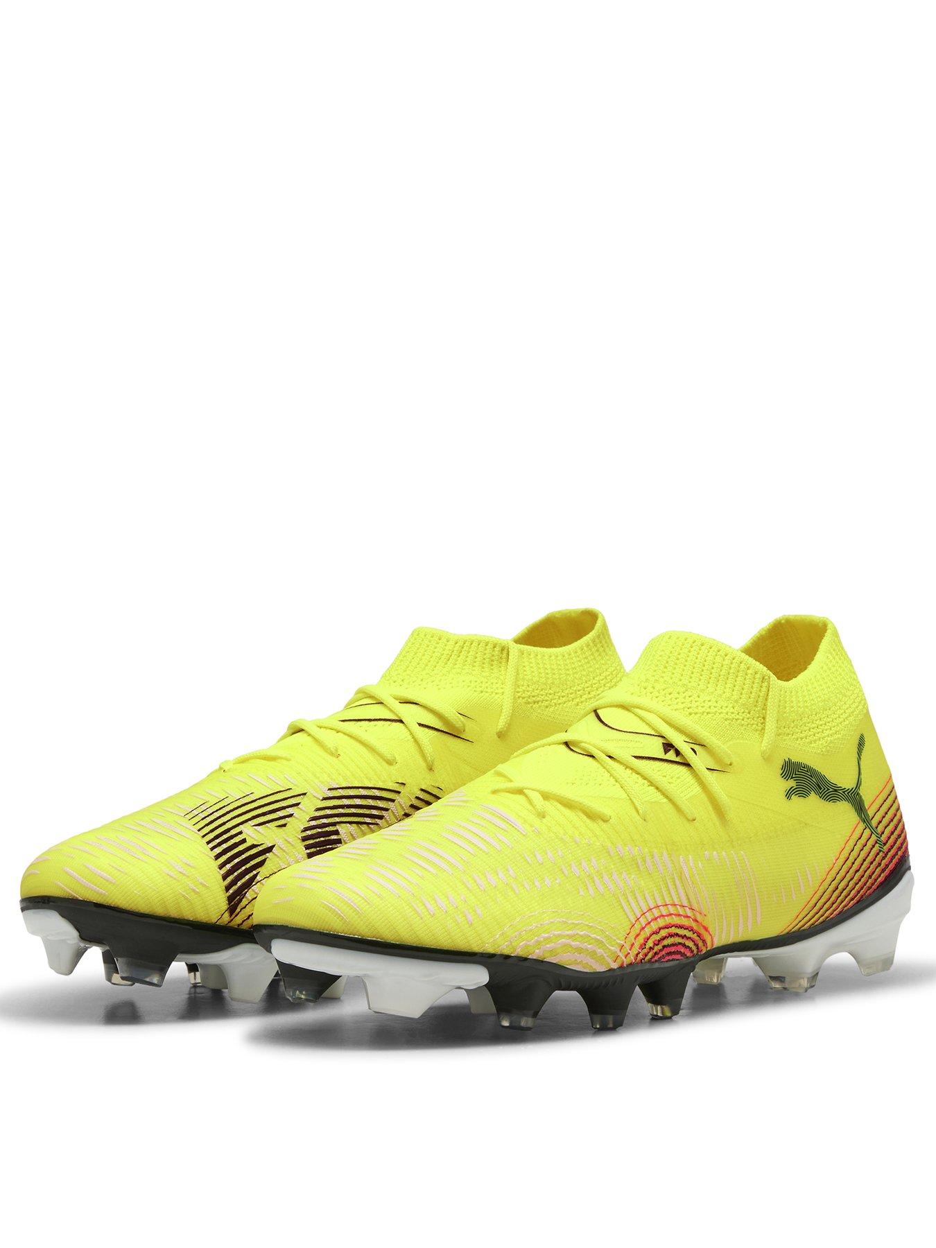 stillFront image of puma-womens-future-8-match-firm-ground-football-boot--yellow