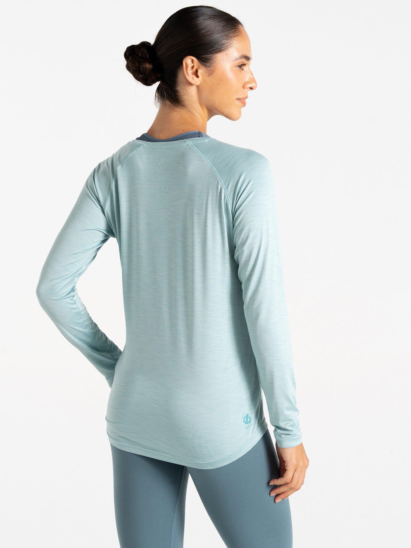  image of regatta-womens-discern-long-sleeve-t-shirt-workout-top-green