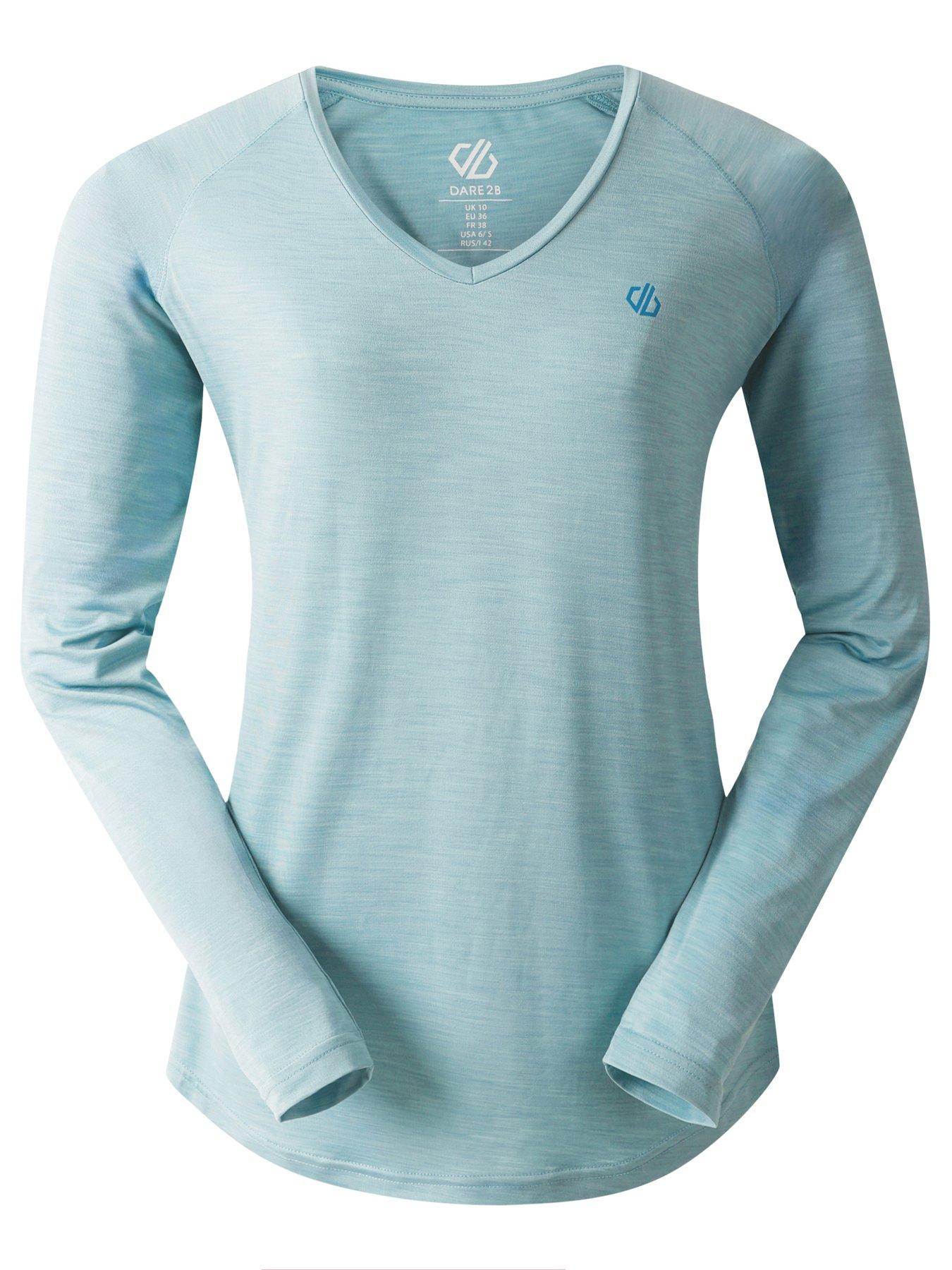  image of regatta-womens-discern-long-sleeve-t-shirt-workout-top-green