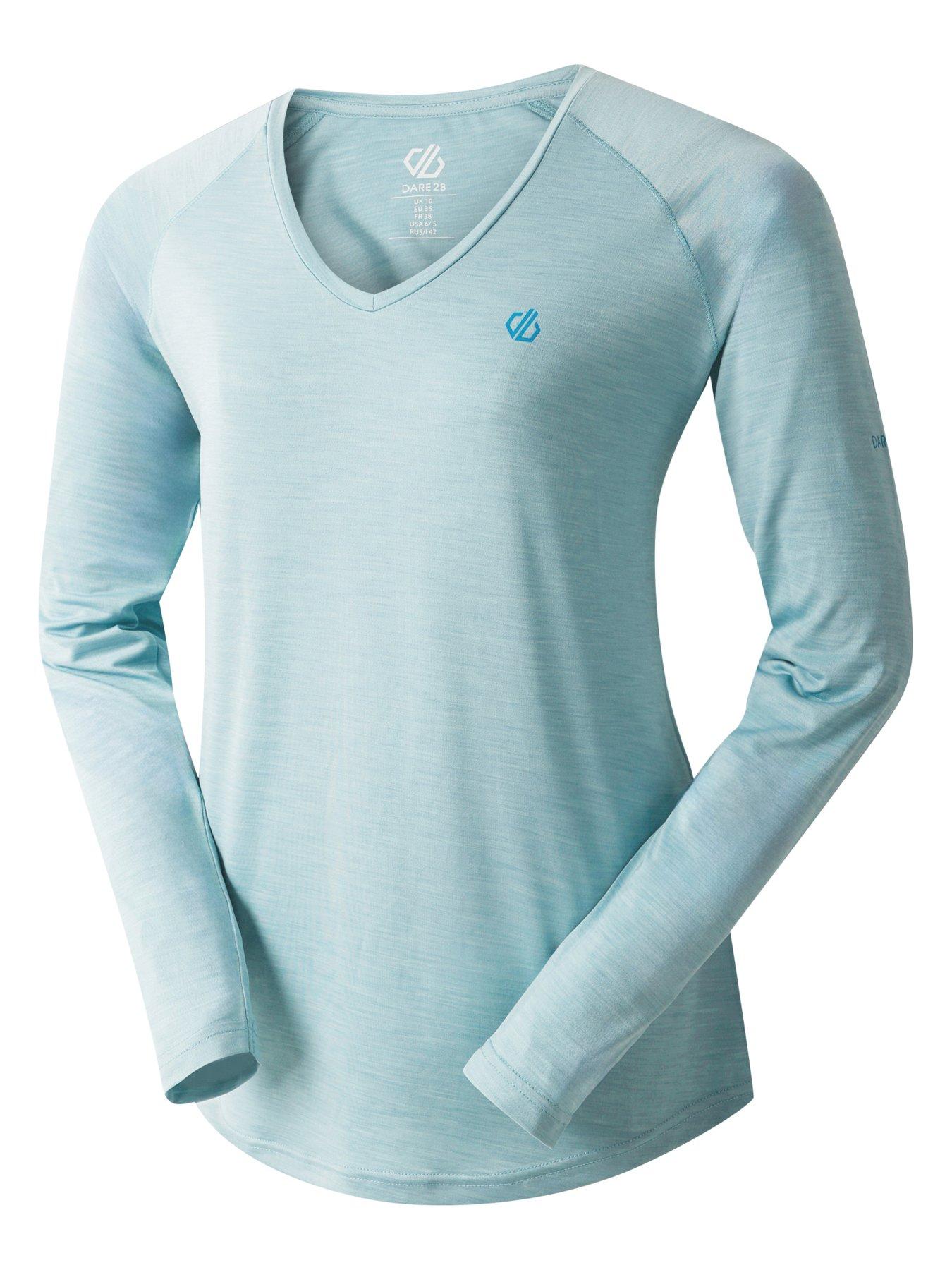  image of regatta-womens-discern-long-sleeve-t-shirt-workout-top-green