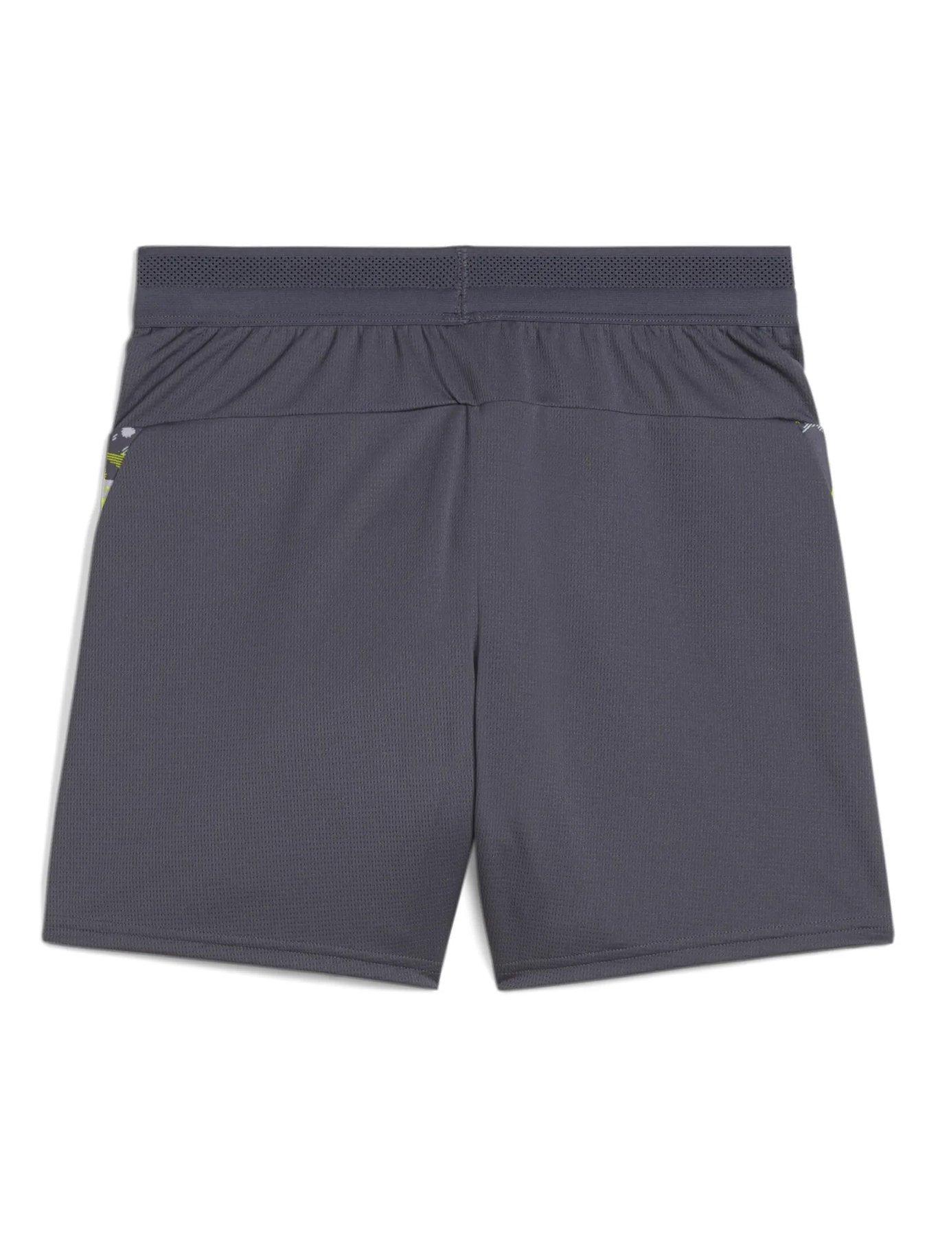 back image of puma-junior-individual-cup-shorts-grey