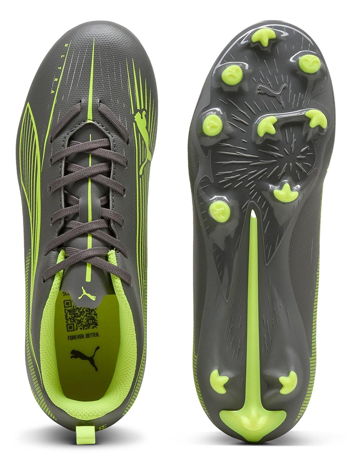 Image 4 of 5 of Puma Junior Ultra 5 Play Firm Ground Football Boots - Grey