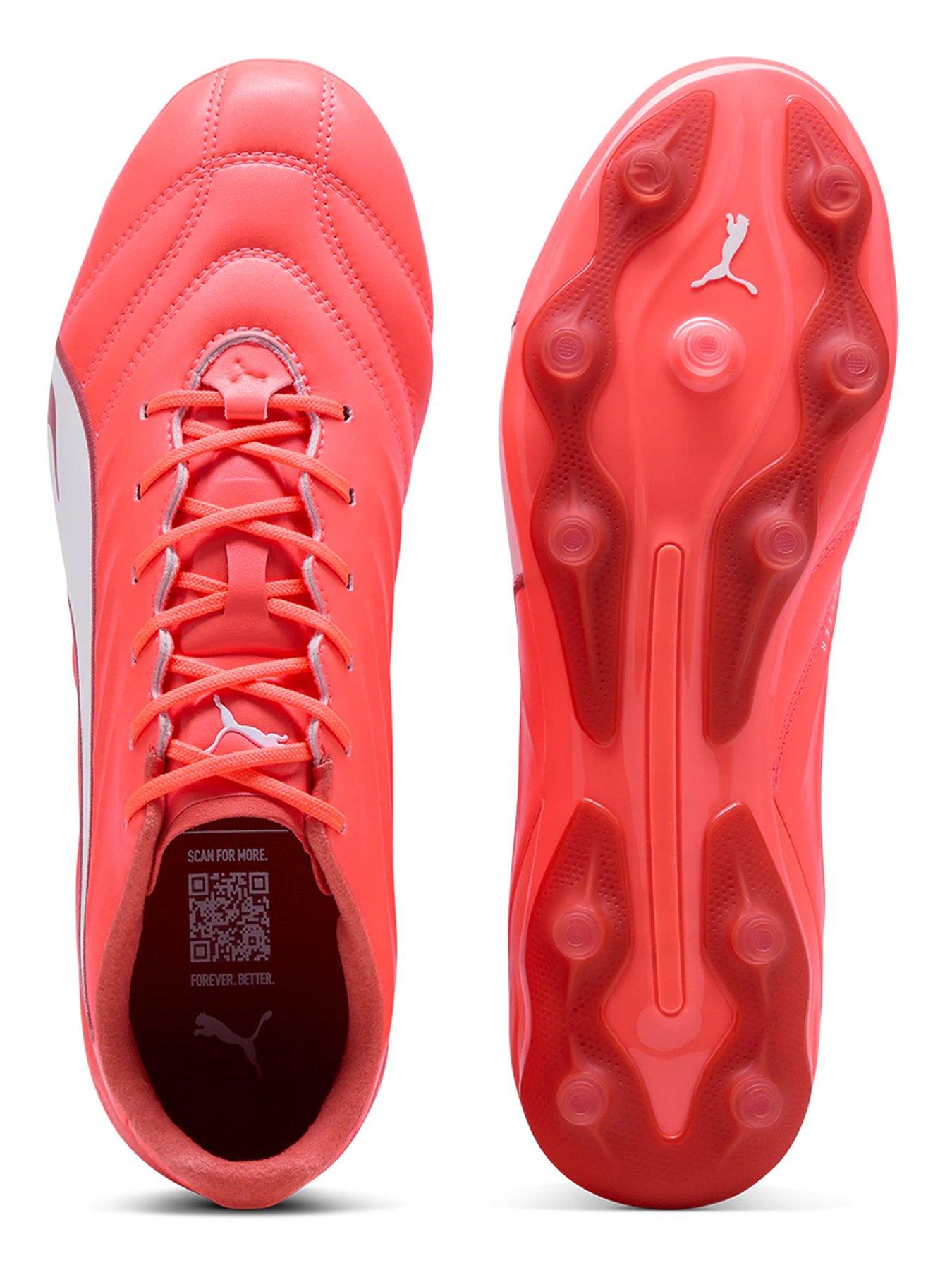  image of puma-mens-pro-king-firm-ground-football-boots-red-red