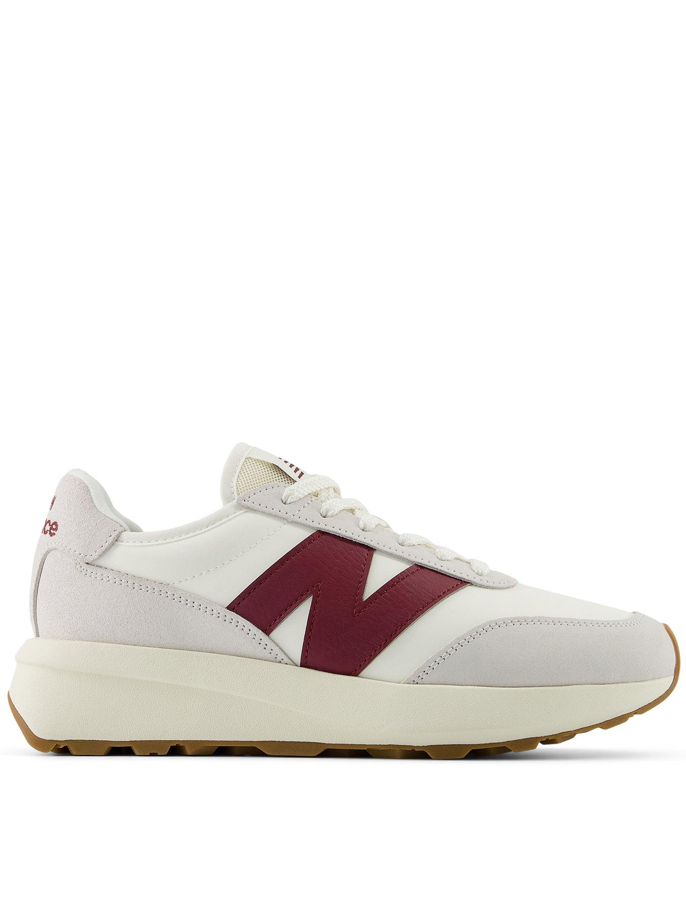 undefined Unisex 370 Trainers - Burgundy