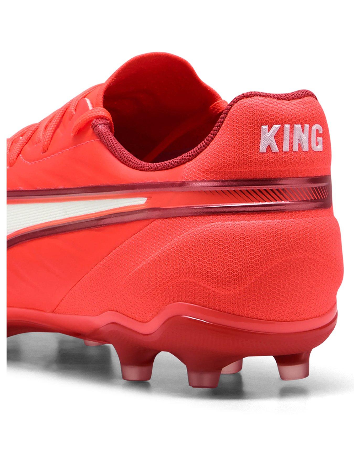  image of puma-mens-king-match-firm-ground-football-boots-red-red