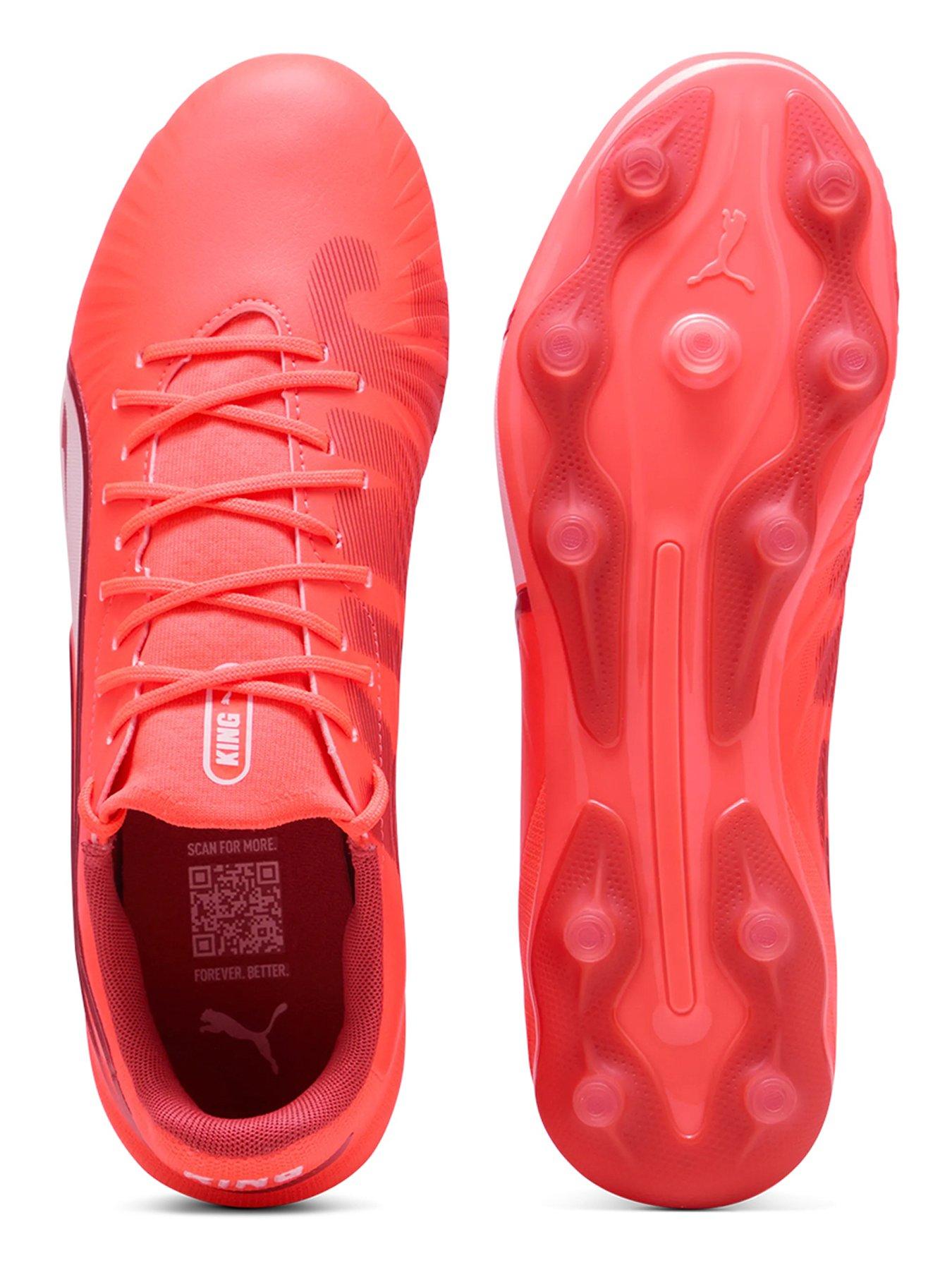  image of puma-mens-king-match-firm-ground-football-boots-red-red