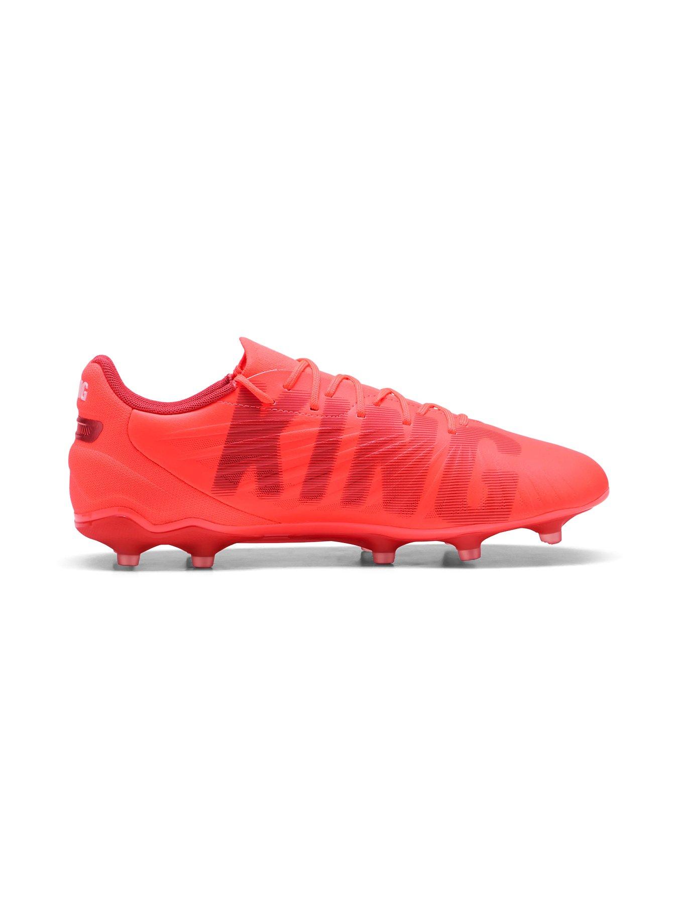  image of puma-mens-king-match-firm-ground-football-boots-red-red