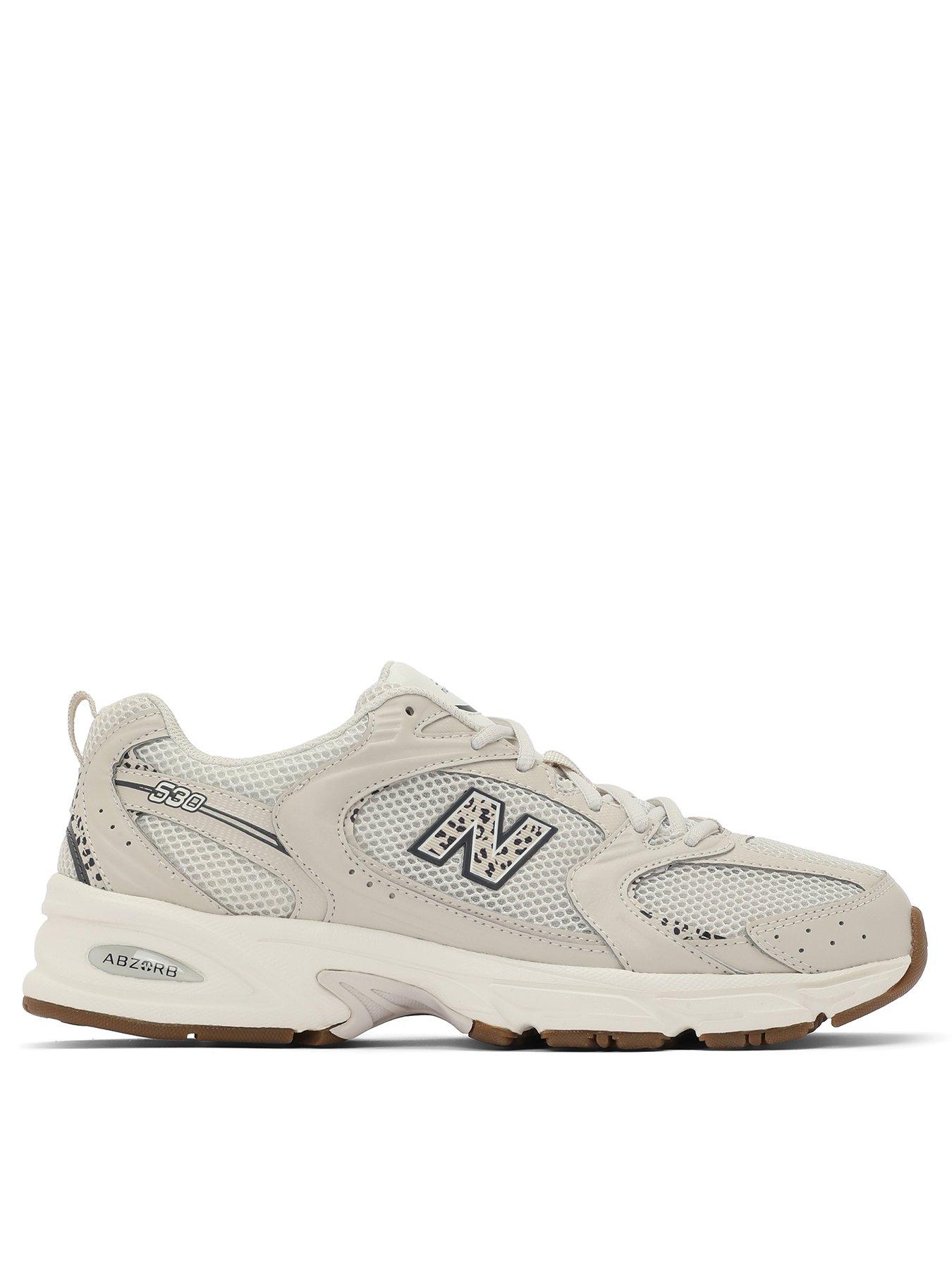 Image 1 of 6 of New Balance Womens 530 Leopard Print Trainers - Beige