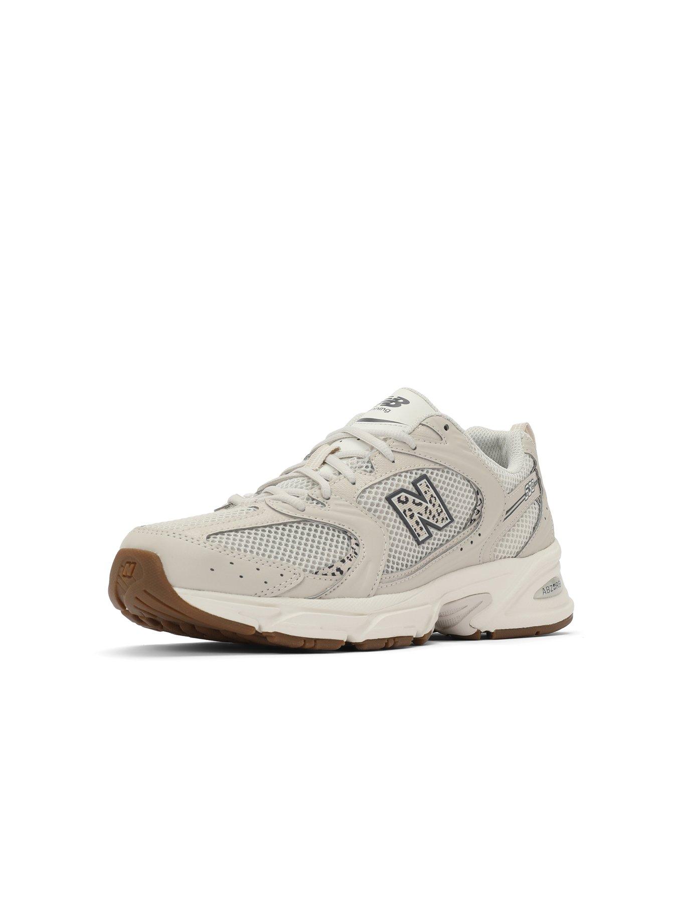 Image 6 of 6 of New Balance Womens 530 Leopard Print Trainers - Beige