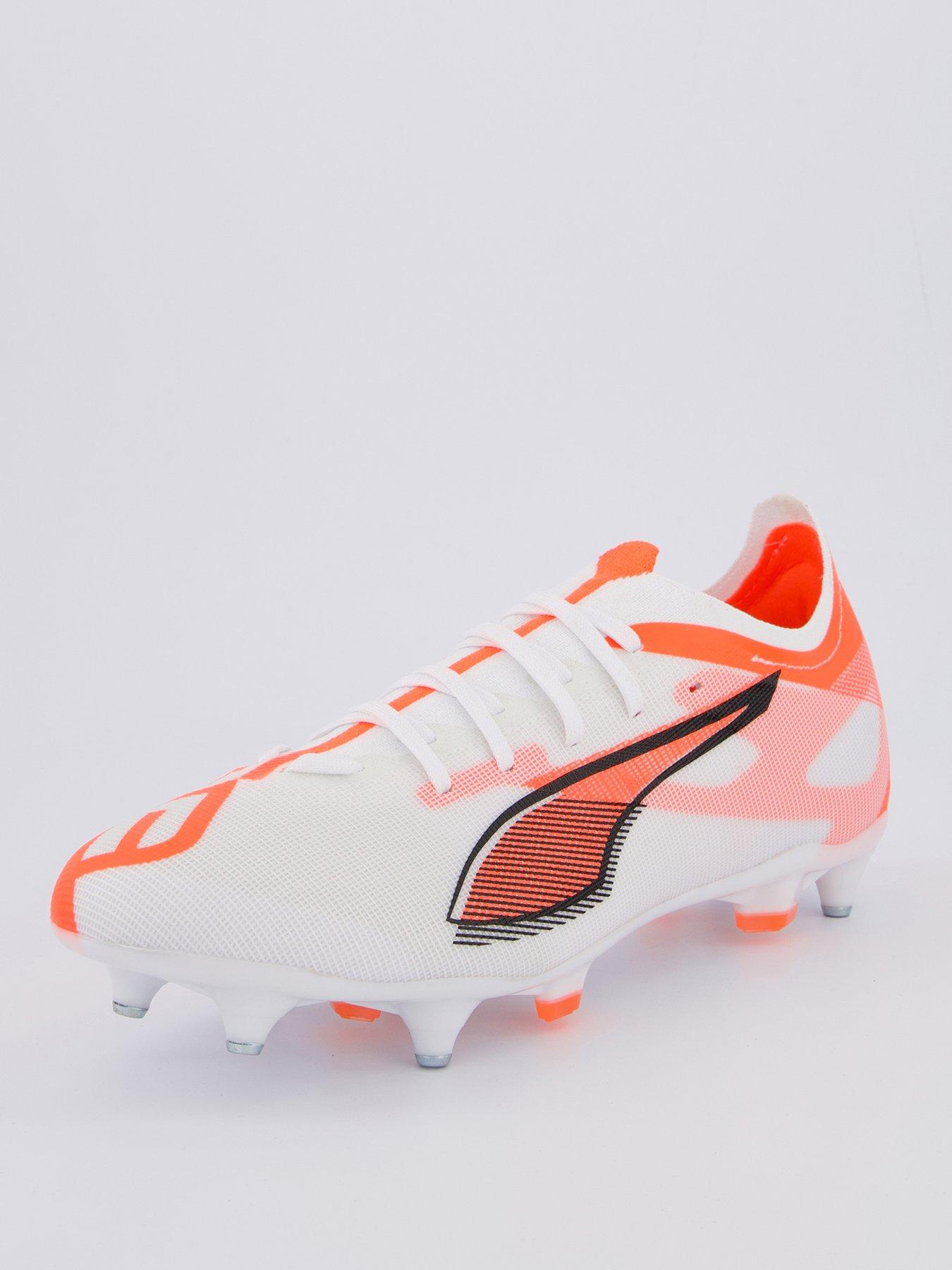  image of puma-mens-ultra-5-match-soft-ground-football-boots-white