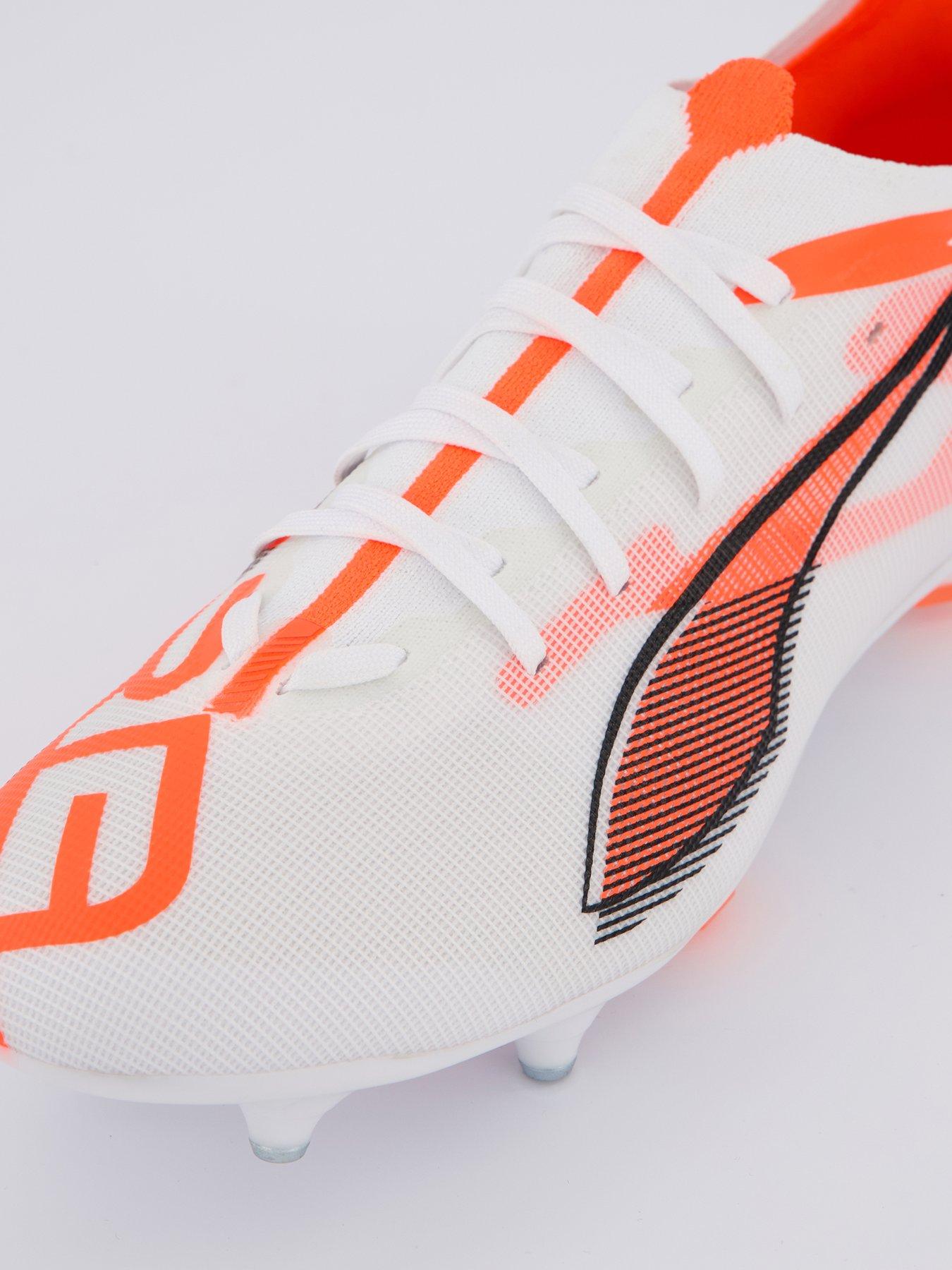  image of puma-mens-ultra-5-match-soft-ground-football-boots-white