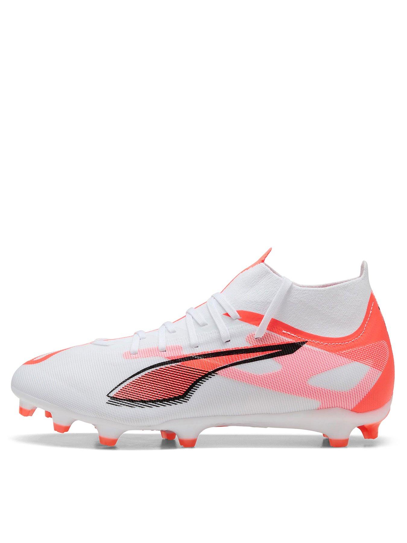 undefined Mens Ultra 5+ Match Laceless Firm Ground Football Boots -white